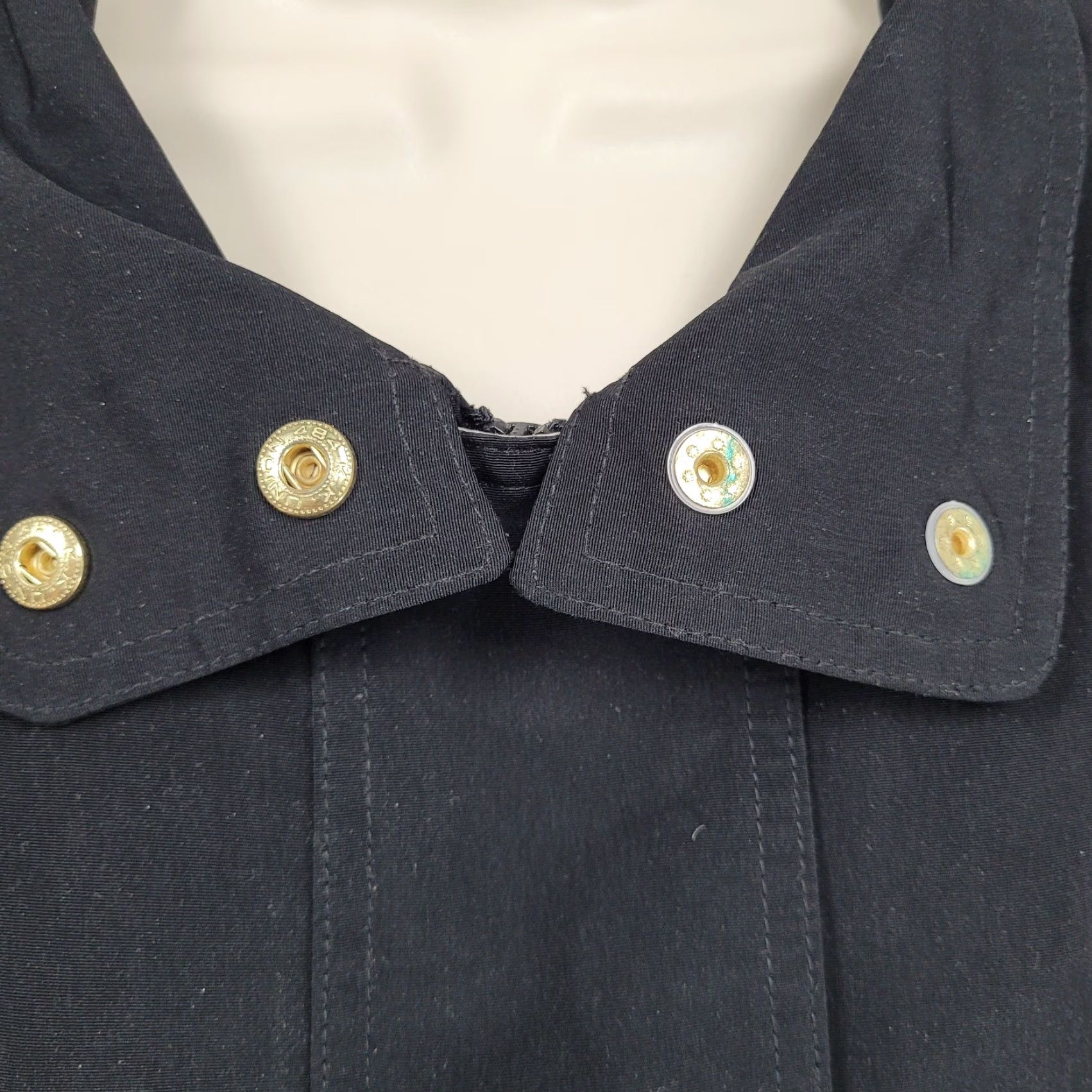 Vintage VTG Giorgio Morandi Black Gold Snap Full Zip Pockets Lined Collared Jacket 1X Womens Black Gold Snap Full Zip Pockets Lined Collared Jacket 1X Size XL / US 12-14 / IT 48-50 - 6 Thumbnail