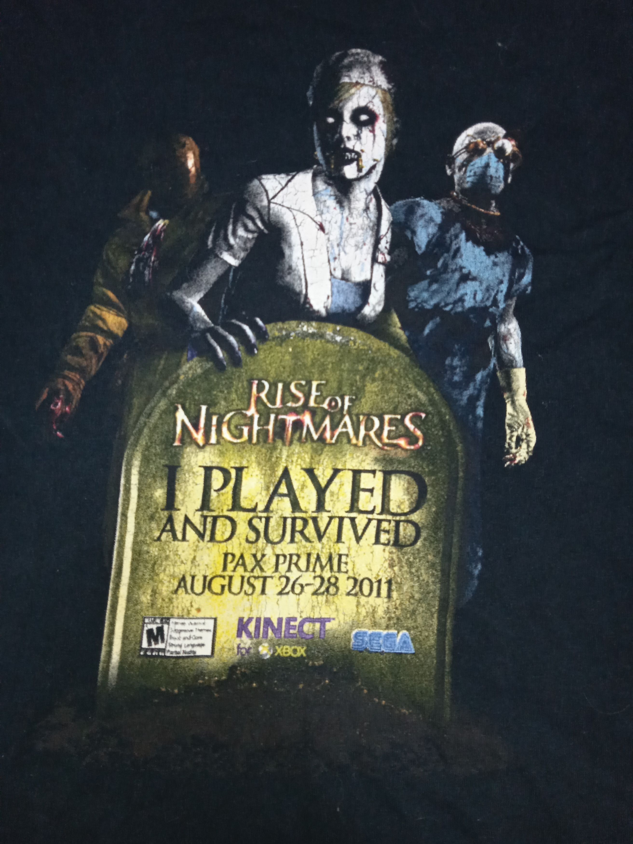 Vintage Vintage 2000s Rise of Nightmares XBOX 360 T Shirt Y2K Size US XL / EU 56 / 4 - 4 Thumbnail