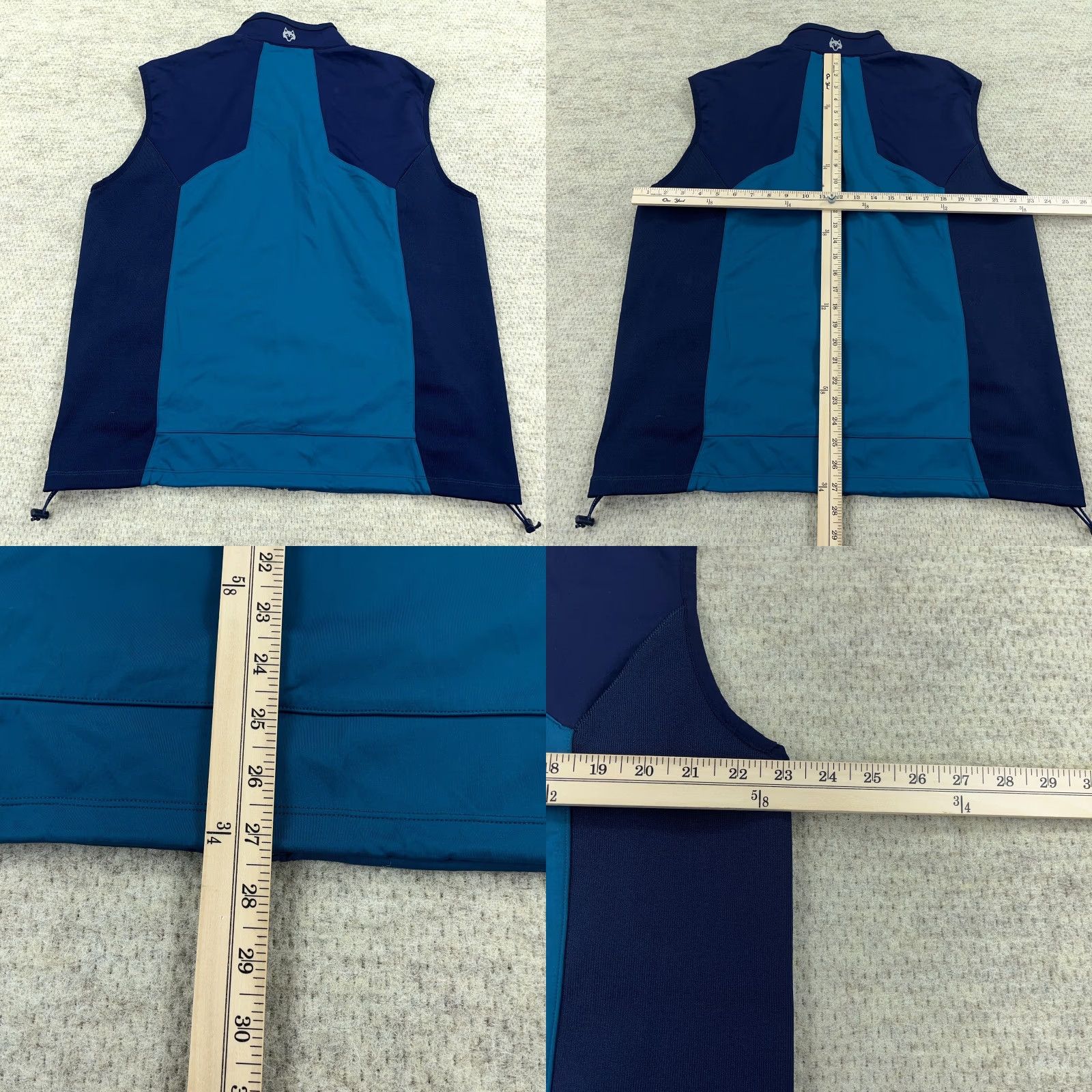 Vintage Greyson Jacket Men XL Blue Full Zip Windbreaker Golf Performance Wicking All Seasons Pockets Hooded Regular Modern Sports Casual Size US XL / EU 56 / 4 - 9 Thumbnail
