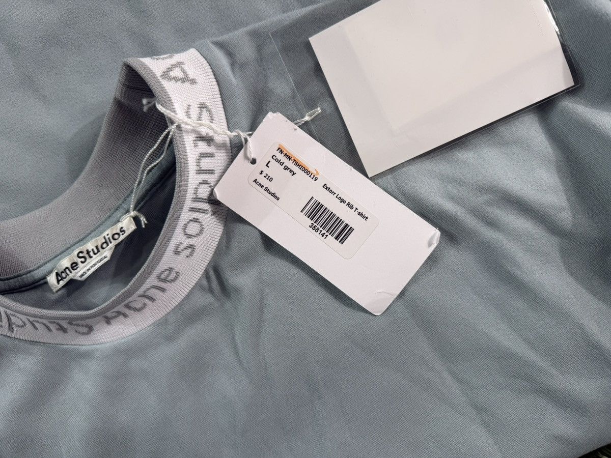 Acne Studios Acne Studios Logo Collar Knit Tee Icy Mint Large BNWT Size US L / EU 52-54 / 3 - 12 Thumbnail