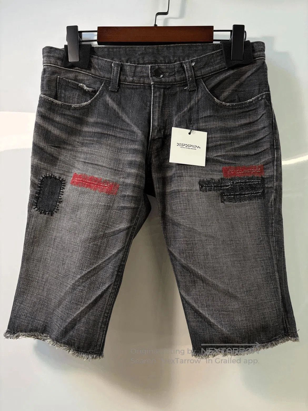 Number (N)ine Sz 0 Number Nine 05SS Patches Denim Shorts-2508