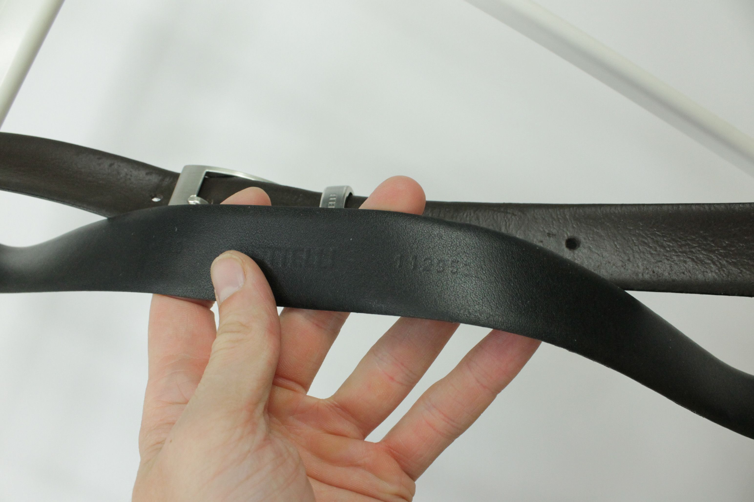 Piattelli Bruno Piattelli Brown Leather Belt Size 46 - 8 Thumbnail