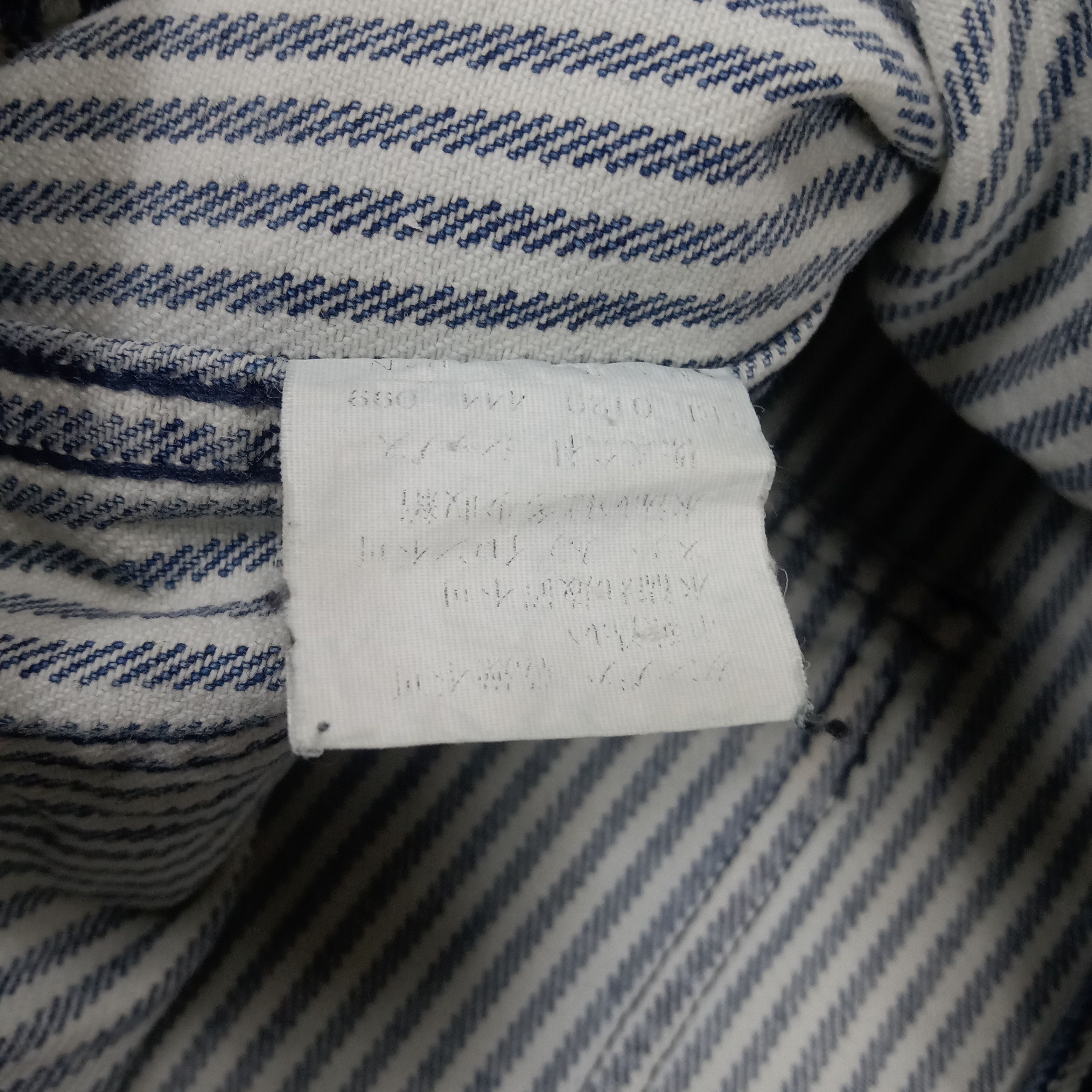 Japanese Brand × SHIPS × Vintage Ships Japanese Striped Design Button Denim Jacket Size US S / EU 44-46 / 1 - 7 Thumbnail