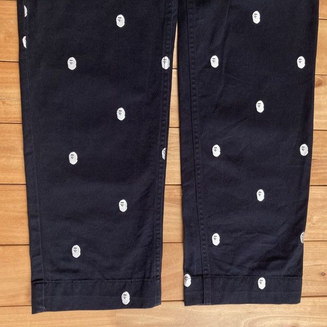 Bape BAPE APE HEAD logo embroidered pants black APE NIGO ★size S Size US 30 / EU 46 - 8 Thumbnail