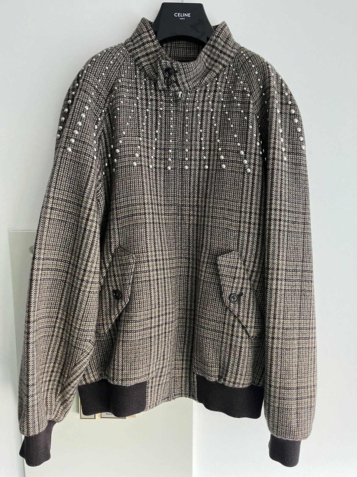 Celine × Hedi Slimane $5k Value Super Runway Celine Hedi Slimane Studded Teddy Size US XL / EU 56 / 4 - 6 Thumbnail
