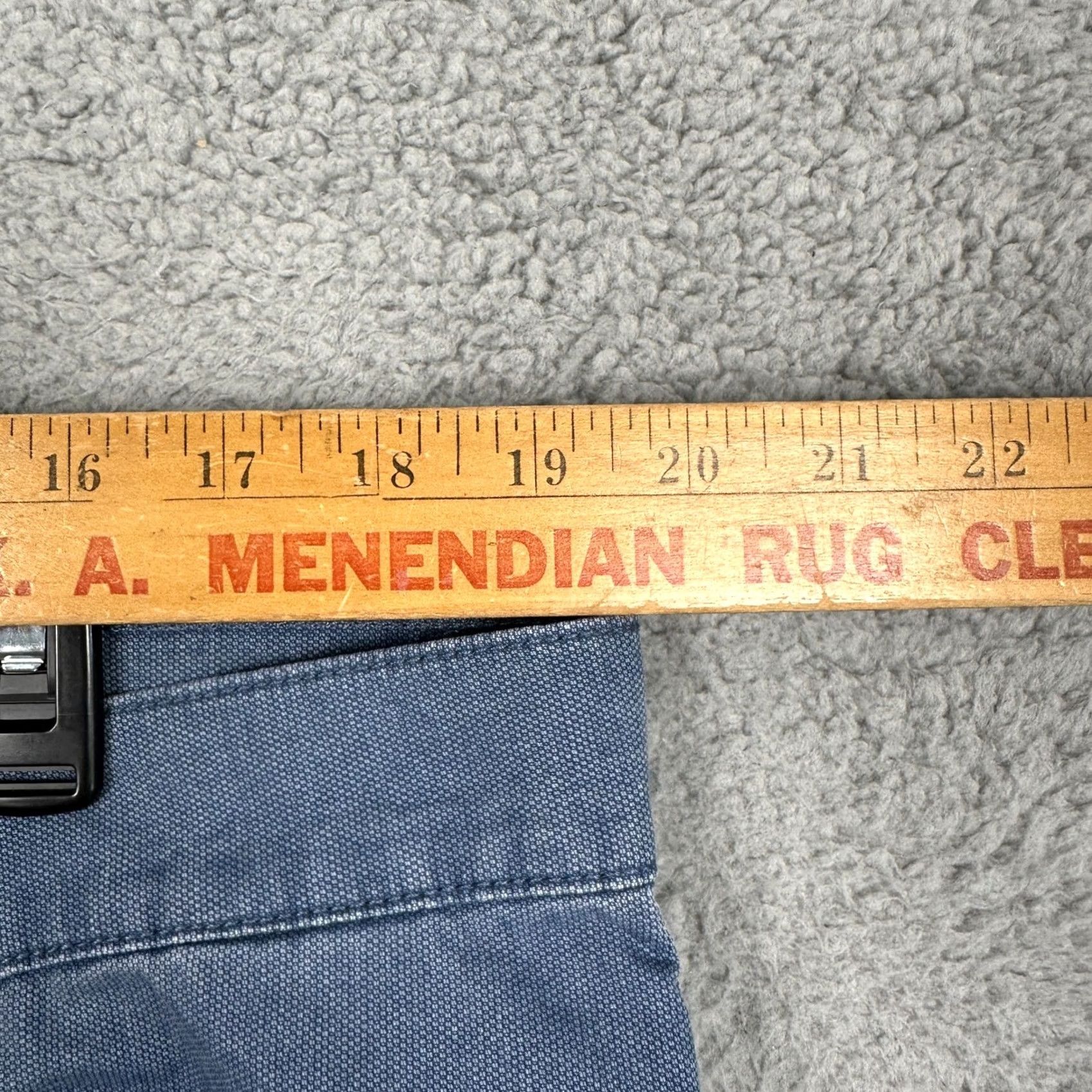 Vintage Mirto 1956 Pants Mens 40X32 Blue Textured Chino 5 Pocket Stretch Flat Front EUC Size US 40 / EU 56 - 5 Thumbnail