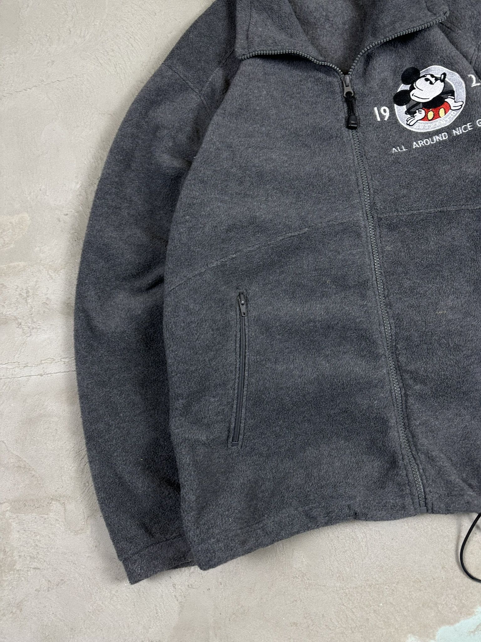 Disney 90s Vintage Disney Mickey Mouse Zip Sherpa Fleece Size US L / EU 52-54 / 3 - 5 Thumbnail