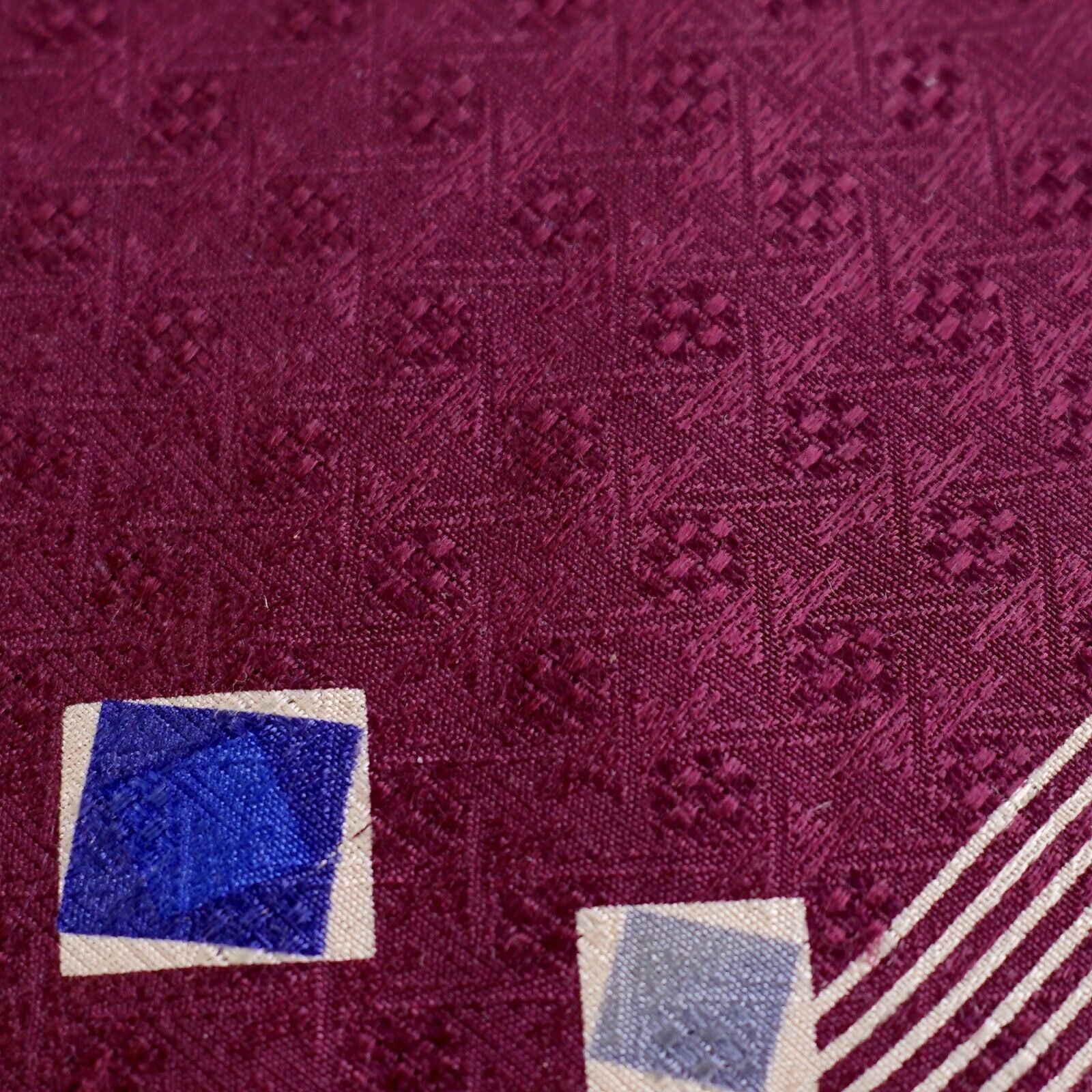 Croft & Barrow Croft & Barrow Abstract Jacquard Purple Print Wide Silk Tie Size ONE SIZE - 2 Thumbnail