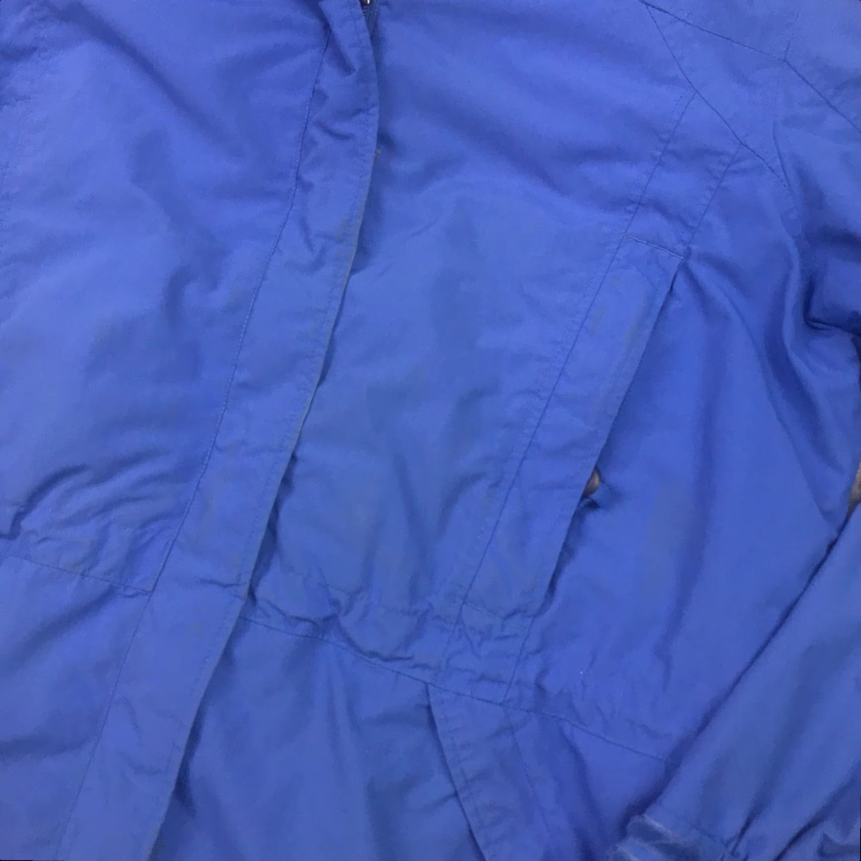 Vintage LL Bean Womens Jacket Medium Blue Packable Hood Adjustable Waist and Bottom Size 32" / US 10 / IT 46 - 6 Thumbnail