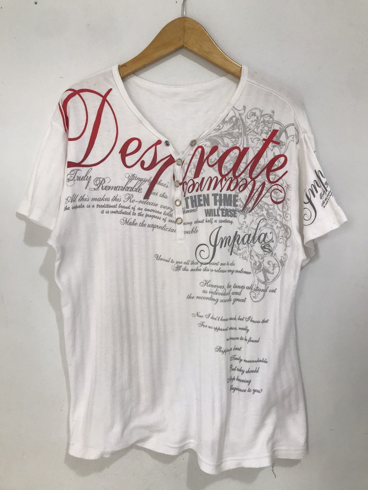 image of If Six Was Nine x Le Grande Bleu L G B Impala Japanese Poem Studded Lgb Ifsixwasnine in White (Size