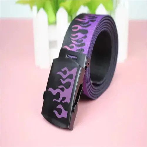 Japanese Brand Flame Print Belt Size ONE SIZE - 1 Thumbnail
