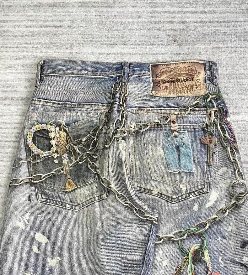 Acne Studios Acne Studios Digital Print 3D Printed Denim Pants Size 24" / US 00 / IT 34 - 5 Thumbnail