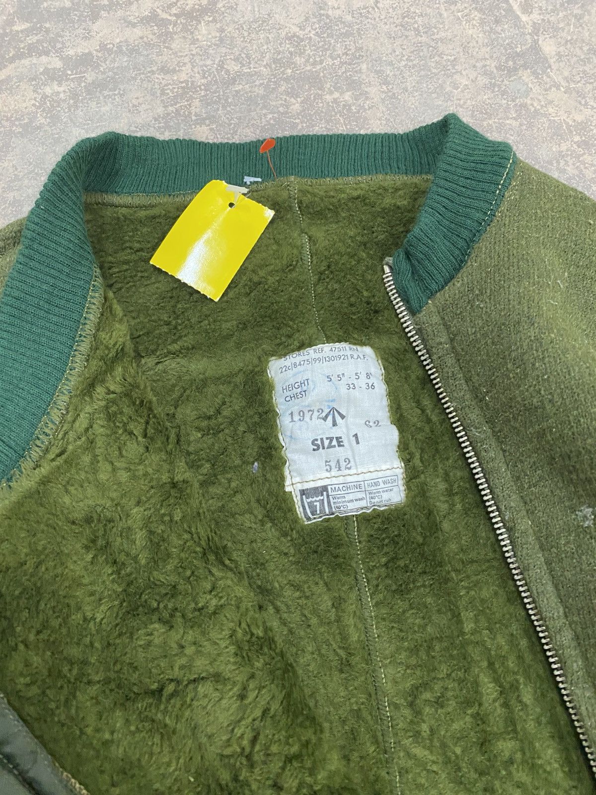 Vintage 1970s -Military Flight Coverall Jumpsuit Wool asymmetric Size US 32 / EU 48 - 8 Thumbnail