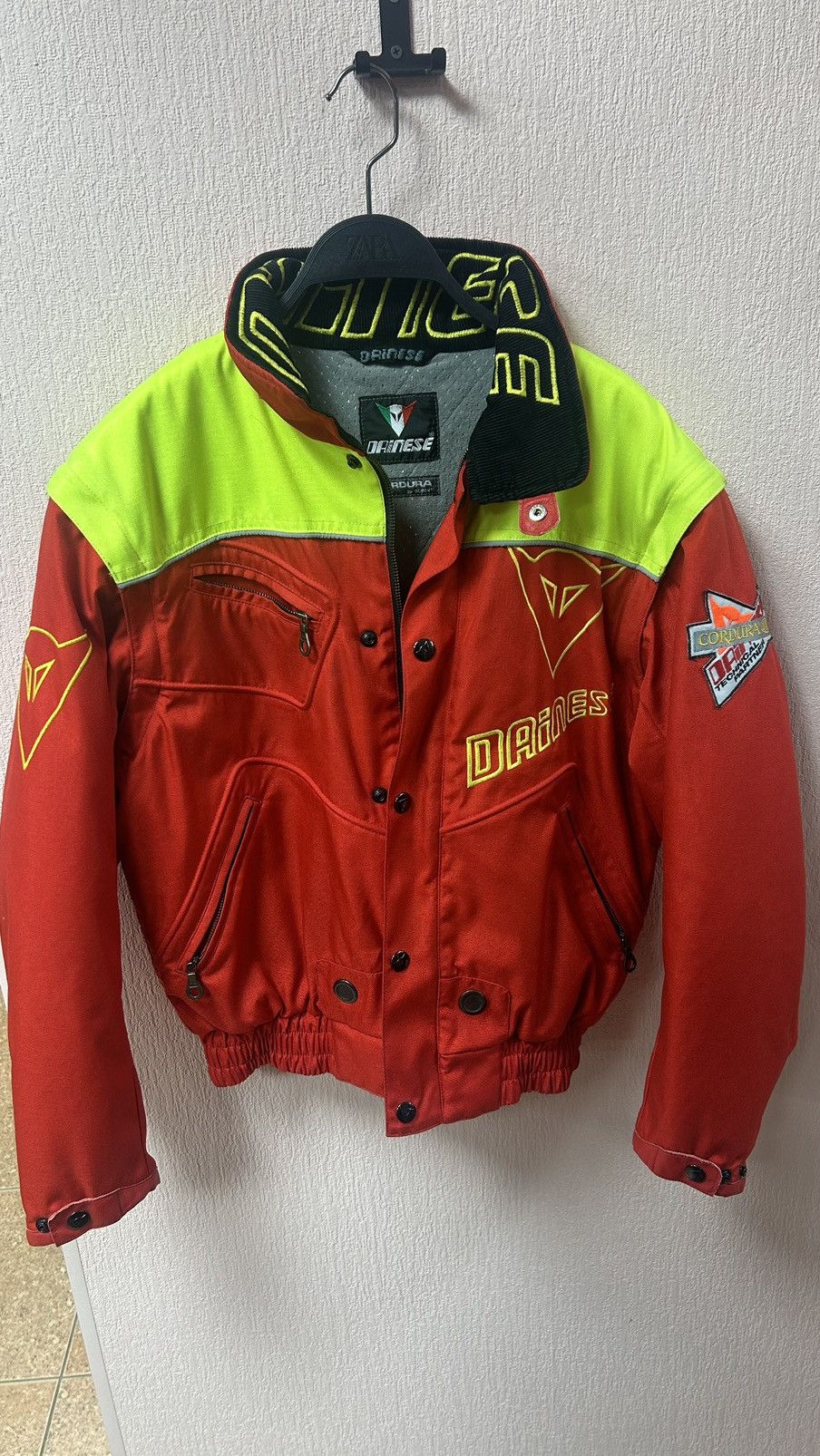 image of Dainese Cordura Moto Jacket Vintage in Red, Men's (Size Small)