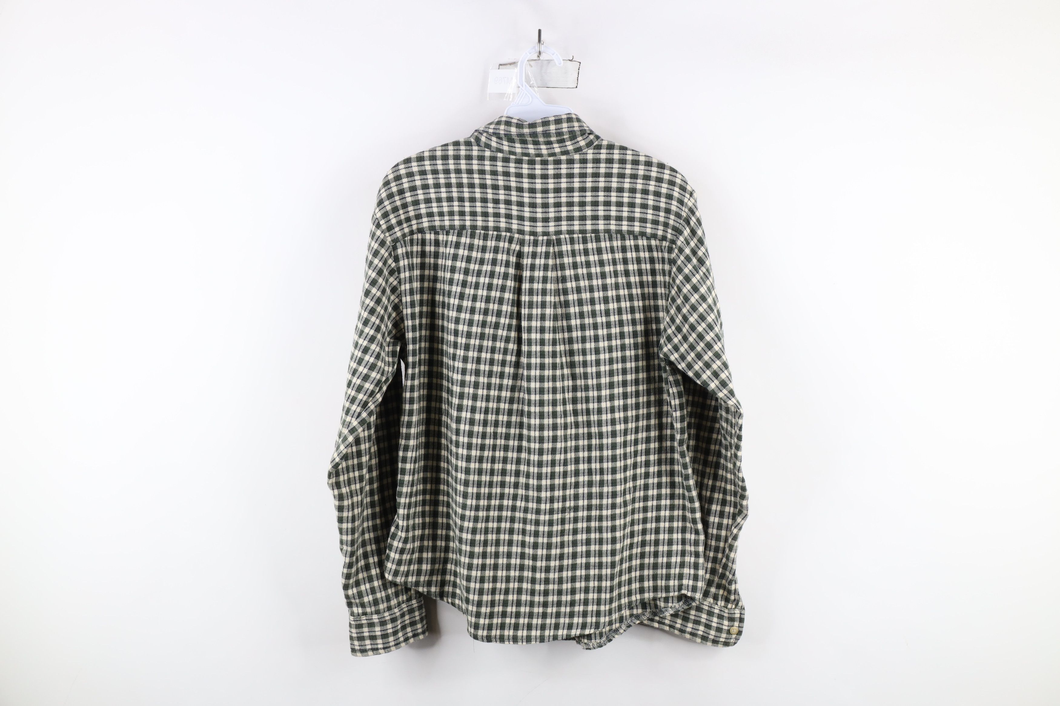 J.Crew × Vintage Vintage 90s J Crew Flannel Collared Button Down Shirt Plaid Size US S / EU 44-46 / 1 - 8 Thumbnail