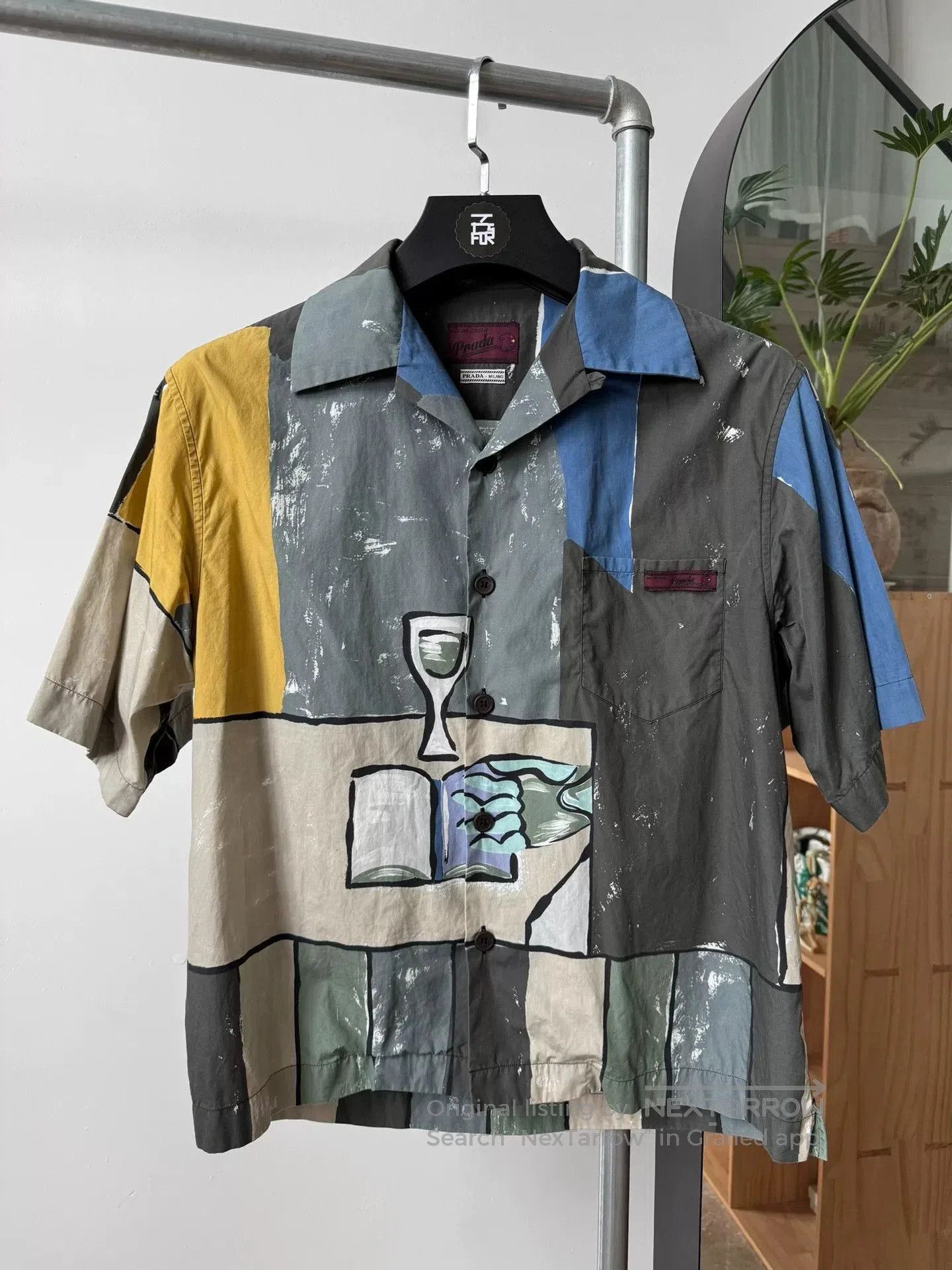 Prada PRADA SS16 Oil Painting Short Sleeve Shirt. Size US M / EU 48-50 / 2 - 1 Thumbnail