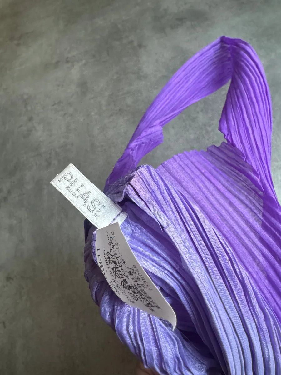 Issey Miyake × Vintage SS2024 Issey Miyake Pleats Please Polyester Purple Tote Bags Size ONE SIZE - 6 Thumbnail