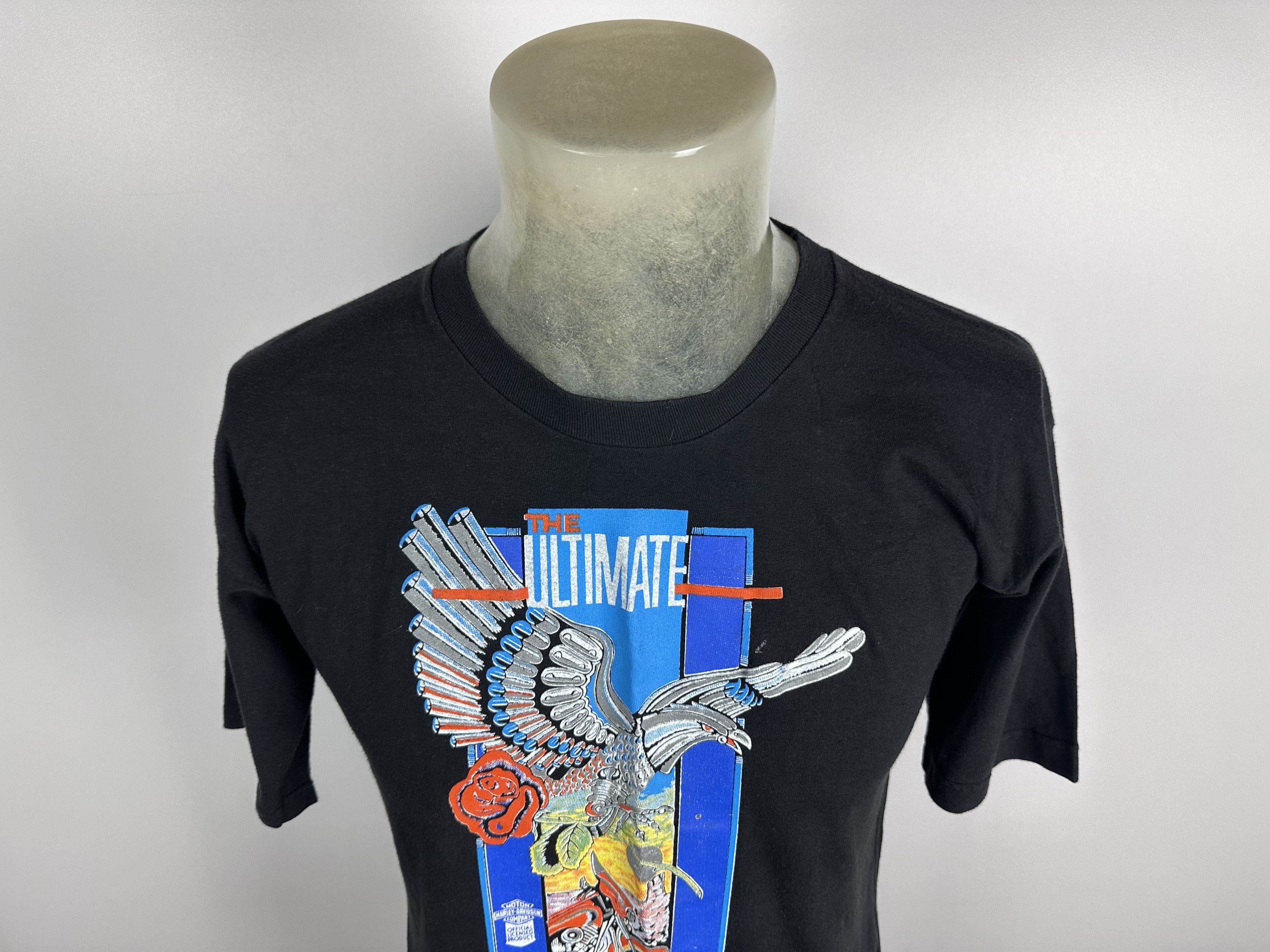 Harley Davidson × Vintage Harley Davidson Mechanic Eagle Printed The Ultimate T Shirt Size US XL / EU 56 / 4 - 2 Thumbnail
