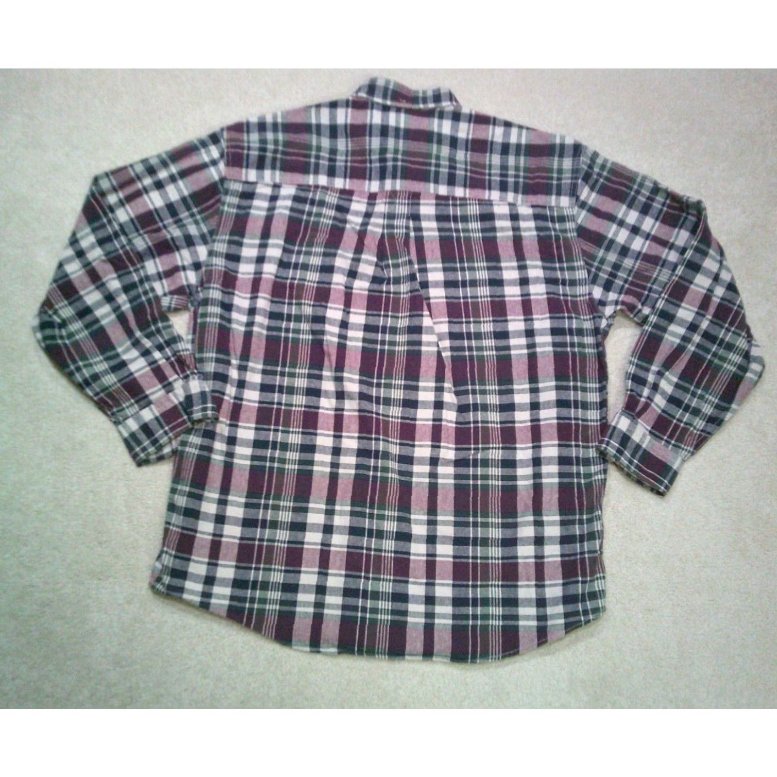 Eddie Bauer VINTAGE Eddie Bauer Button-Up Shirt Mens Medium Maroon Plaid Shirt Mens XL Maroon Plaid 90s Outdoor Casual Men Shirt Size US XL / EU 56 / 4 - 2 Thumbnail