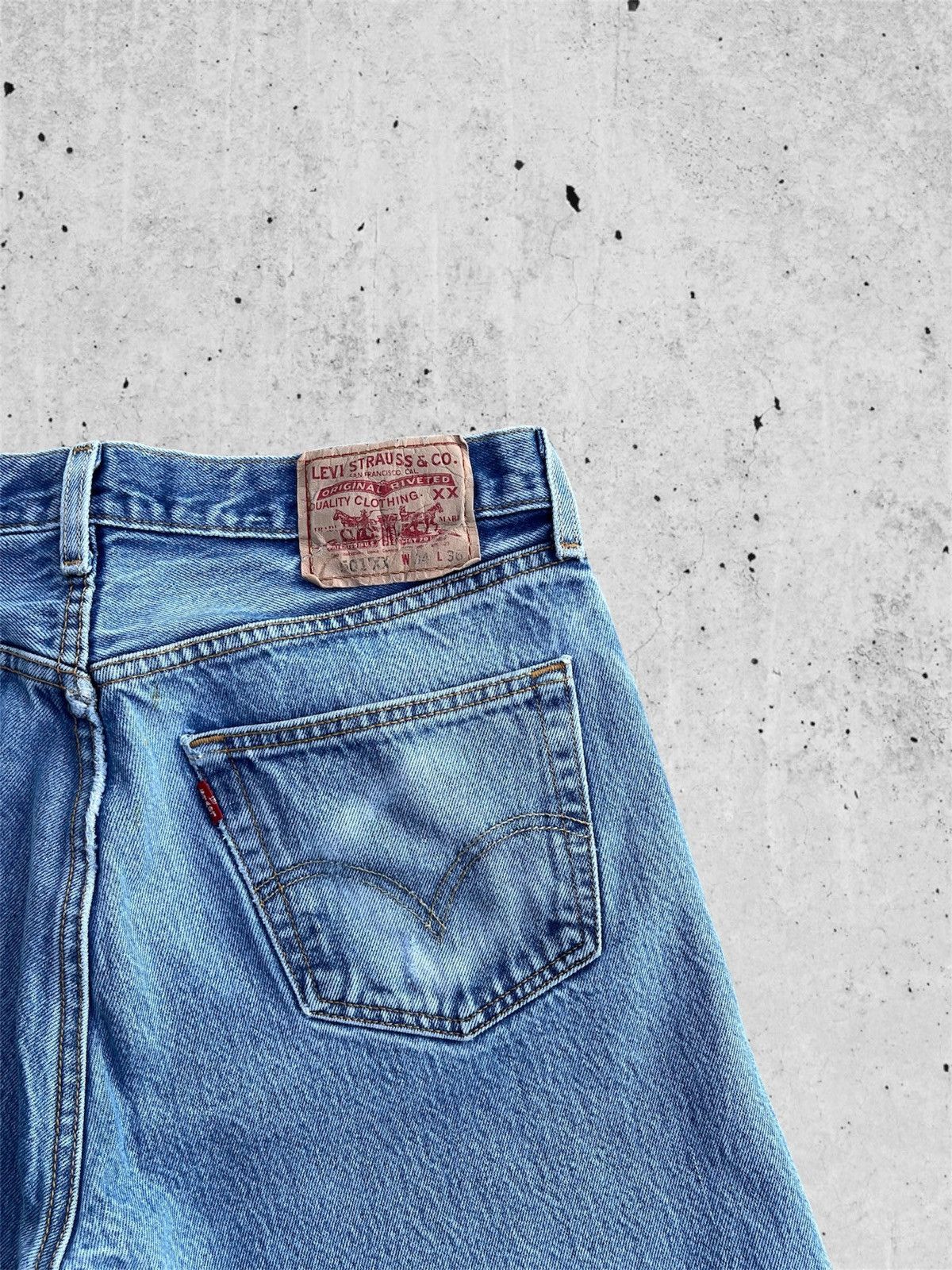 Jean × Levi's 🔥 Levi's 501 XX Blue Distressed Denim W32 🔥 Size US 32 / EU 48 - 11 Thumbnail