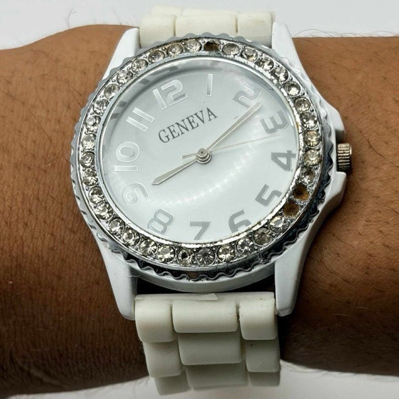 Geneva White Geneva Men’s Watch Size ONE SIZE - 2 Thumbnail