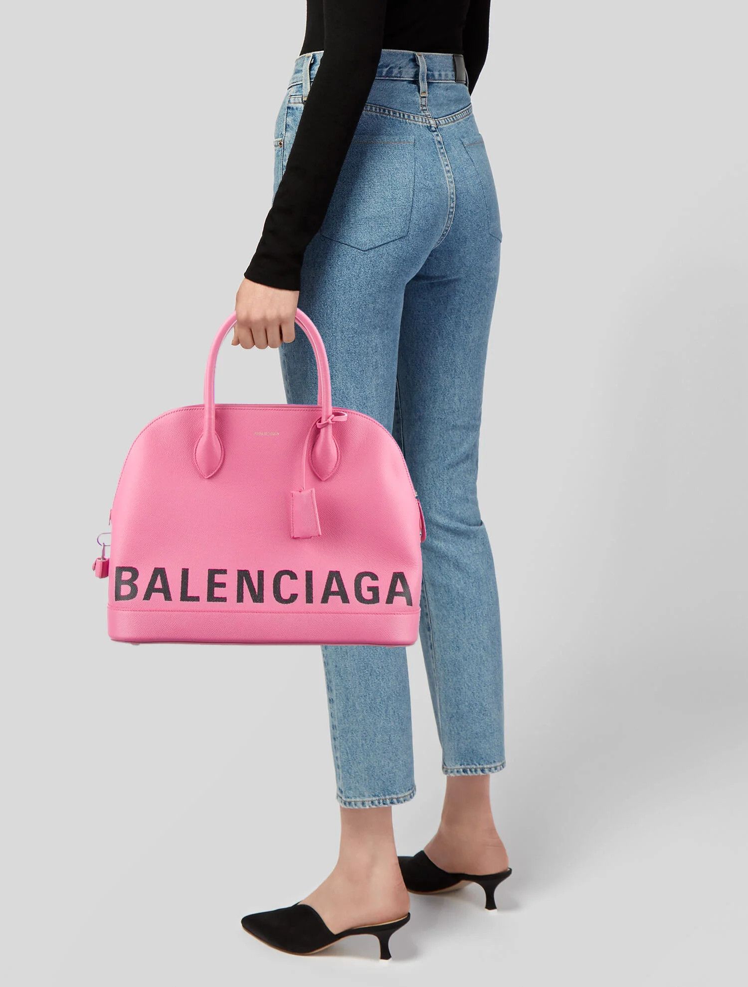 Balenciaga o1bcso1str0125 Size: OS / Ville Small Handbag in Pink Size ONE SIZE - 2 Thumbnail