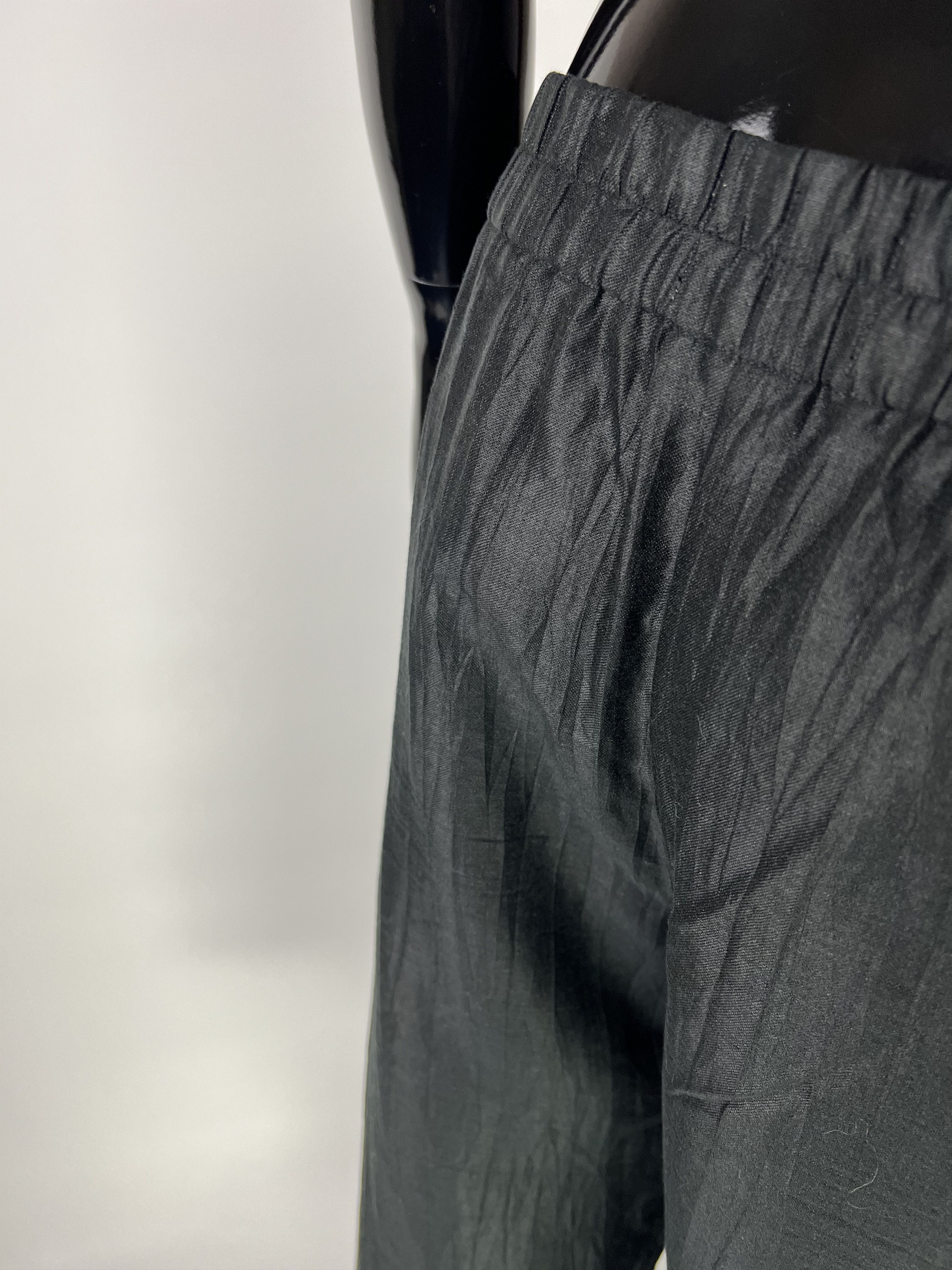 Designer Oska Dark Gray Linen Wide Leg Trousers Pants Size 2 Regular Size 28" / US 6 / IT 42 - 5 Thumbnail