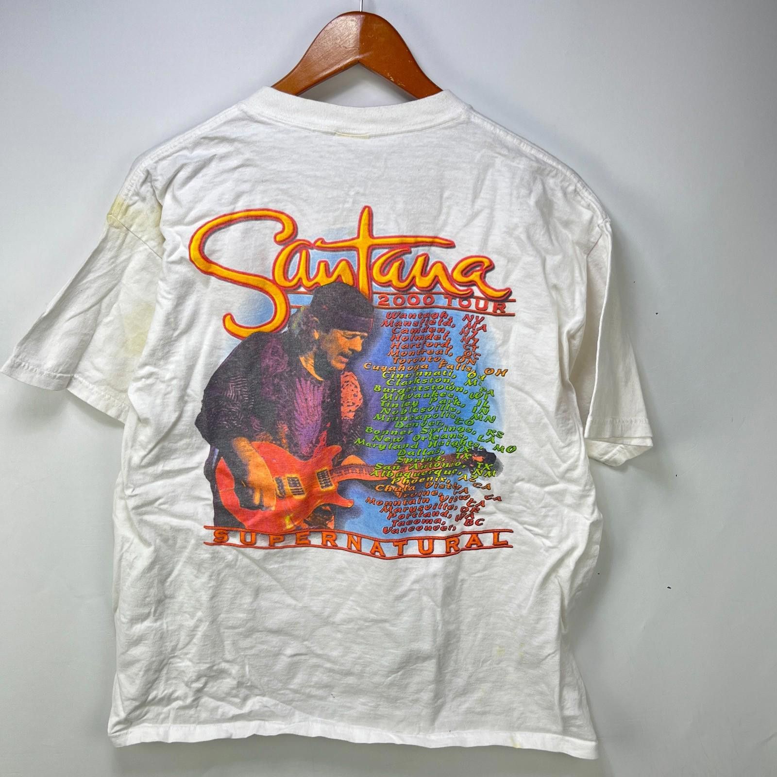 Vintage Santana Supernatural Tour T Shirt XL