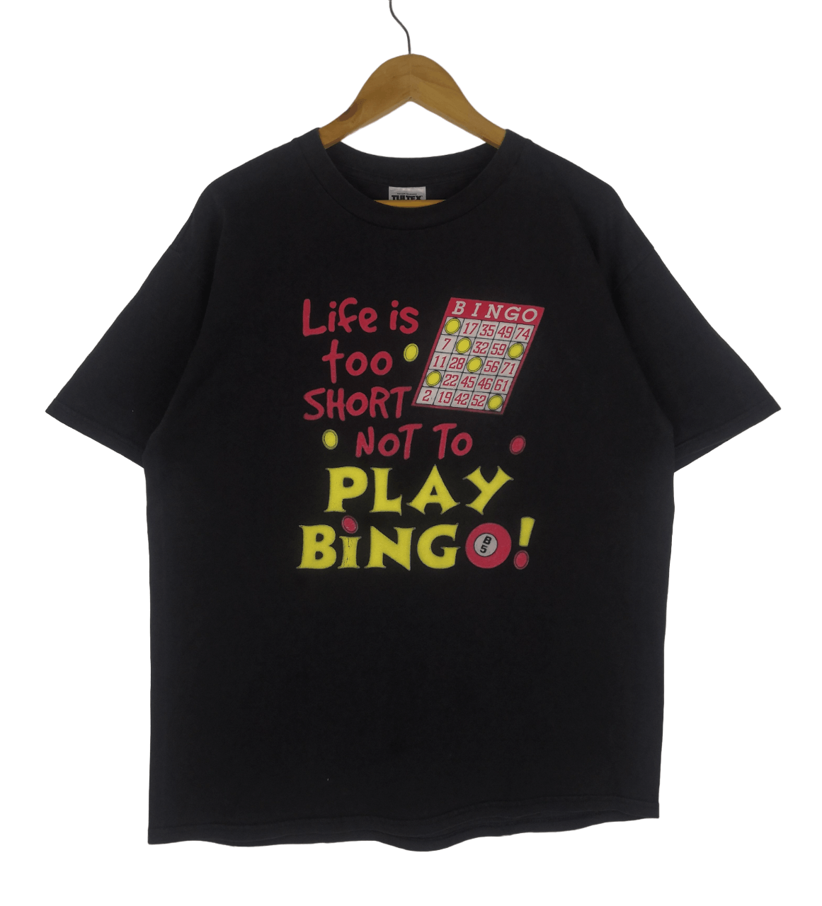 Vintage Vintage 90s Life Is Too Shirt Not To Play Bingo Shirt Funny Size US XL / EU 56 / 4 - 1 Thumbnail