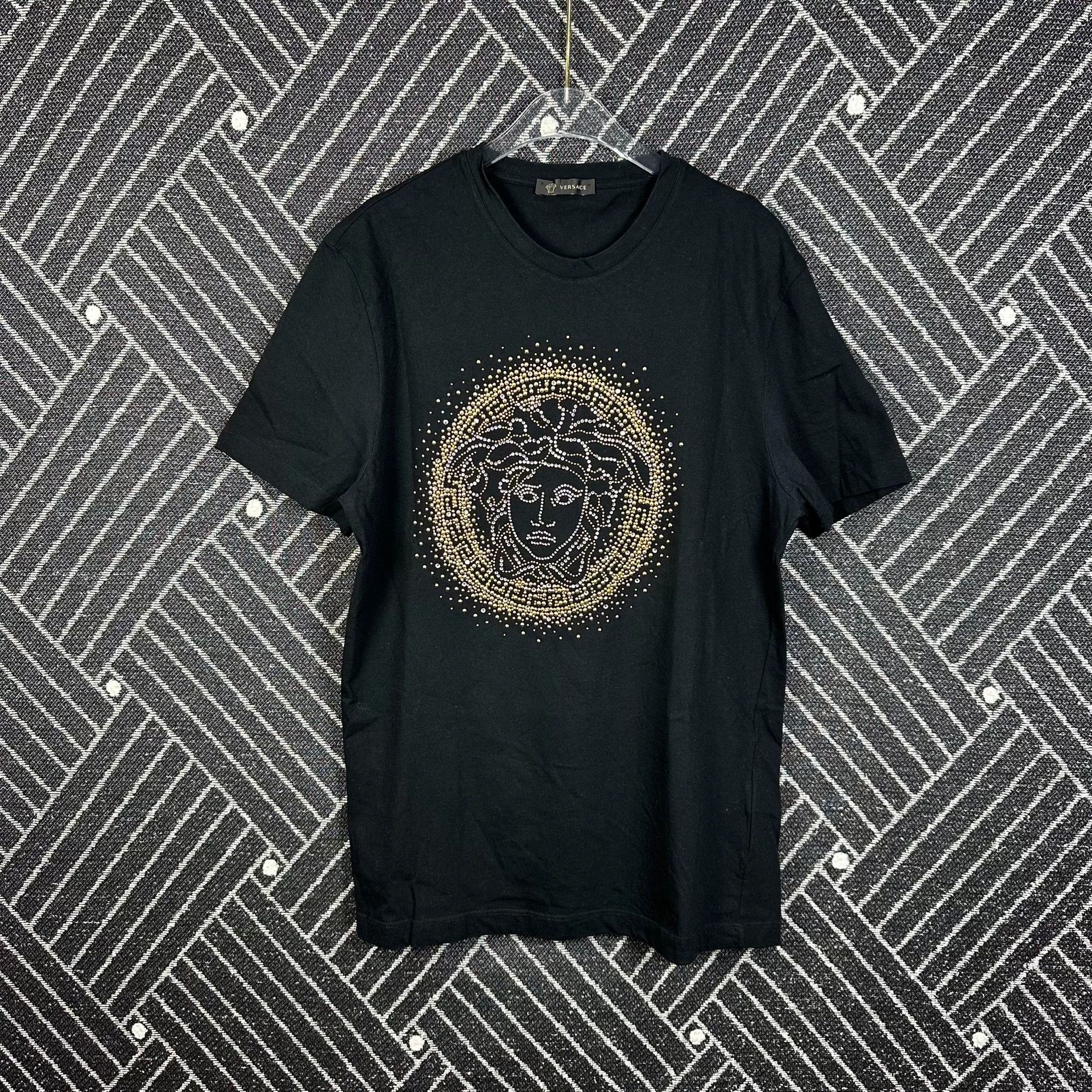 Versace Versace Medusa SS21 Logo Rivet T-Shirt Size US M / EU 48-50 / 2 - 1 Thumbnail