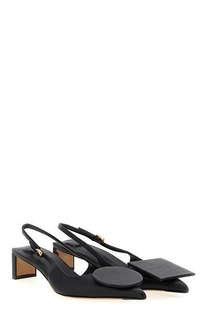 Jacquemus JACQUEMUS Duelo Black 40mm Slingback Pumps New Size US 6 / IT 36 - 2 Thumbnail