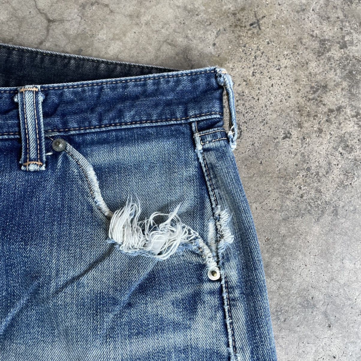 Nitraid 🔥🇯🇵Vintage Nitraid Skateboard Ripped Distress Denim Jeans Size US 36 / EU 52 - 11 Thumbnail