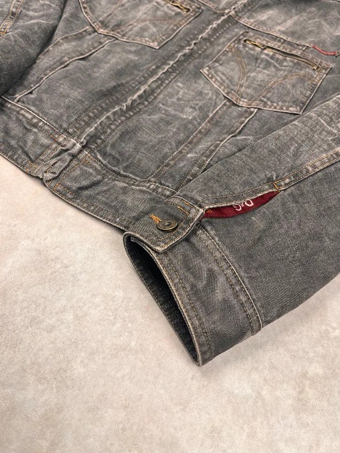 Dolce & Gabbana AW2003 Dolce & Gabbana Grey Raw Denim Jacket Size US L / EU 52-54 / 3 - 7 Thumbnail