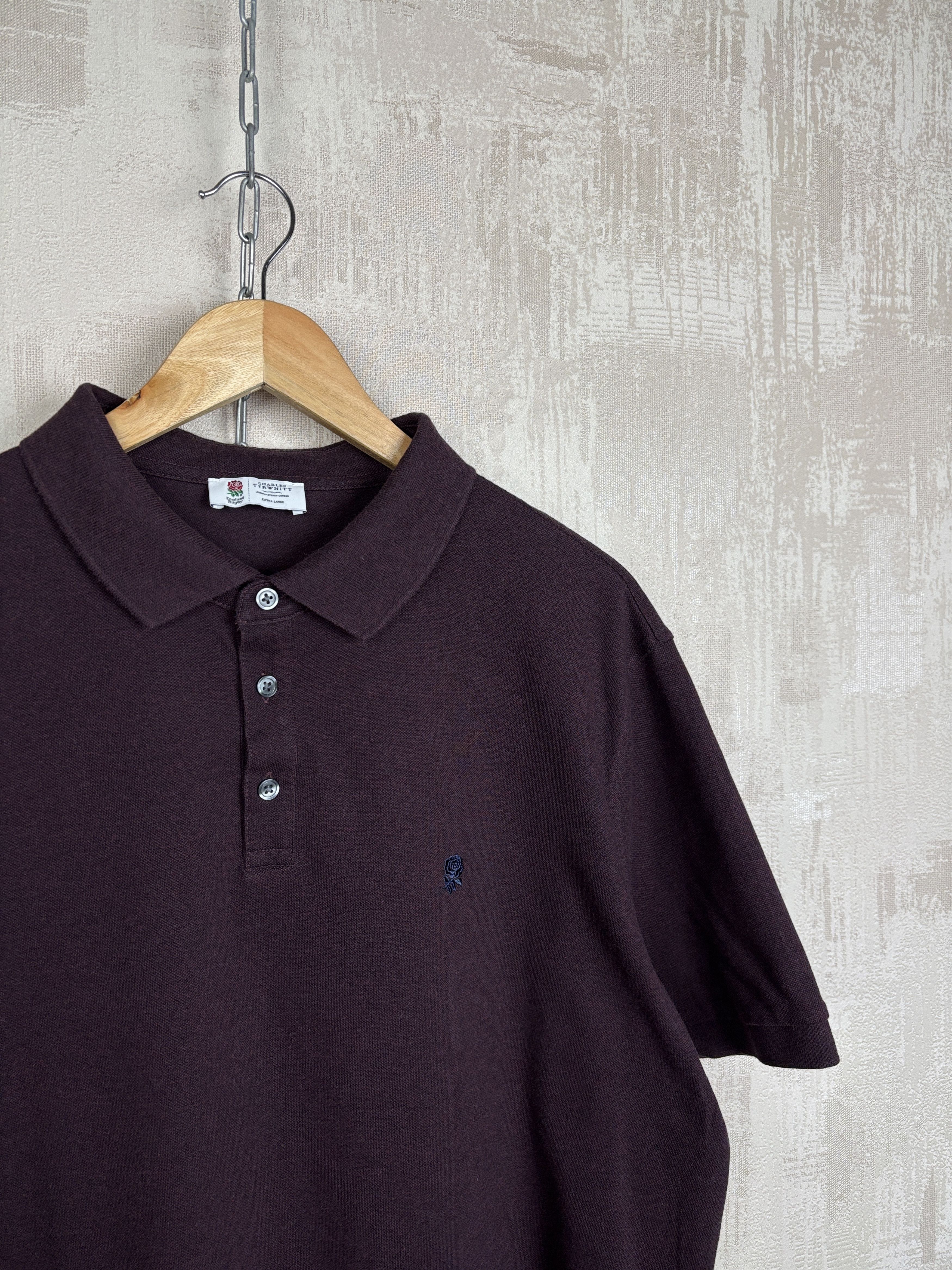 Charles Tyrwhitt Charles Tyrwhitt England Rugby Rose Logo Polo T-shirt Size US XL / EU 56 / 4 - 4 Thumbnail