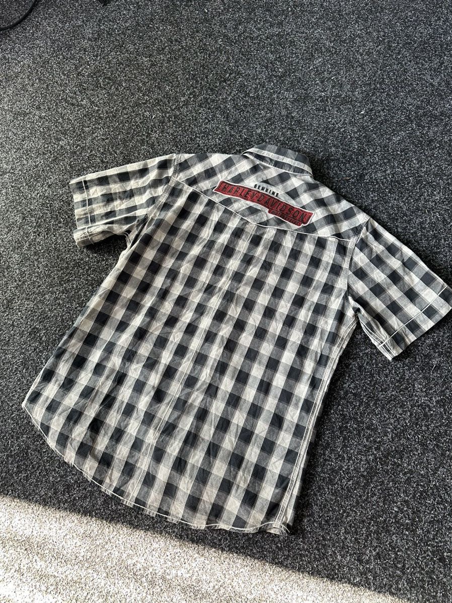Harley Davidson × Vintage 🚨HARLEY DAVIDSON Vintage SHIRT BUTTON BIG LOGO 3D flannel Size US M / EU 48-50 / 2 - 9 Thumbnail
