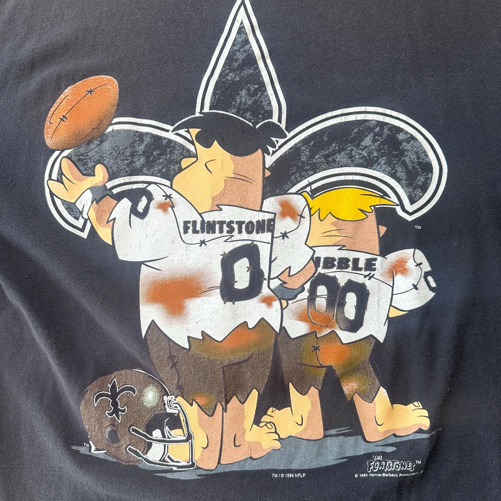Other Vintage New Orleans saints flintstones graphic tee 1994 XL Size US XL / EU 56 / 4 - 5 Thumbnail
