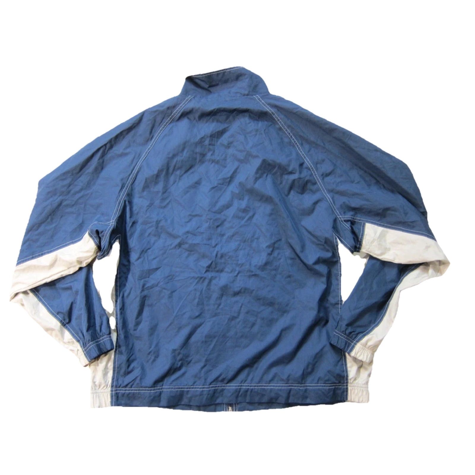 Vintage VINTAGE TravelSmith Blue Beige Lightweight Zip Windbreaker Track Jacket Men L Size US L / EU 52-54 / 3 - 2 Thumbnail