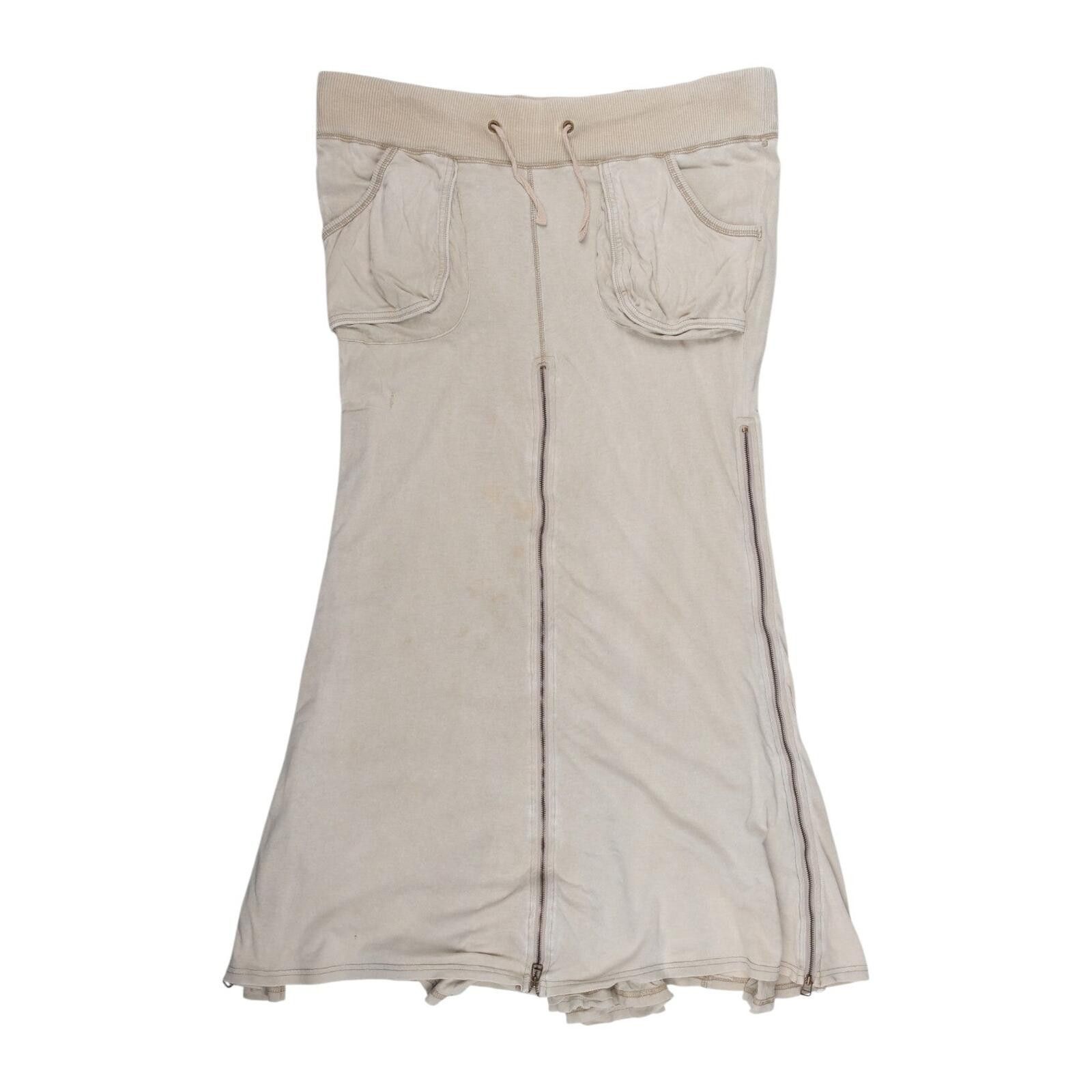 GOA goa Off White Maxi Cargo Skirt Size 30" / US 8 / IT 44 - 1 Thumbnail