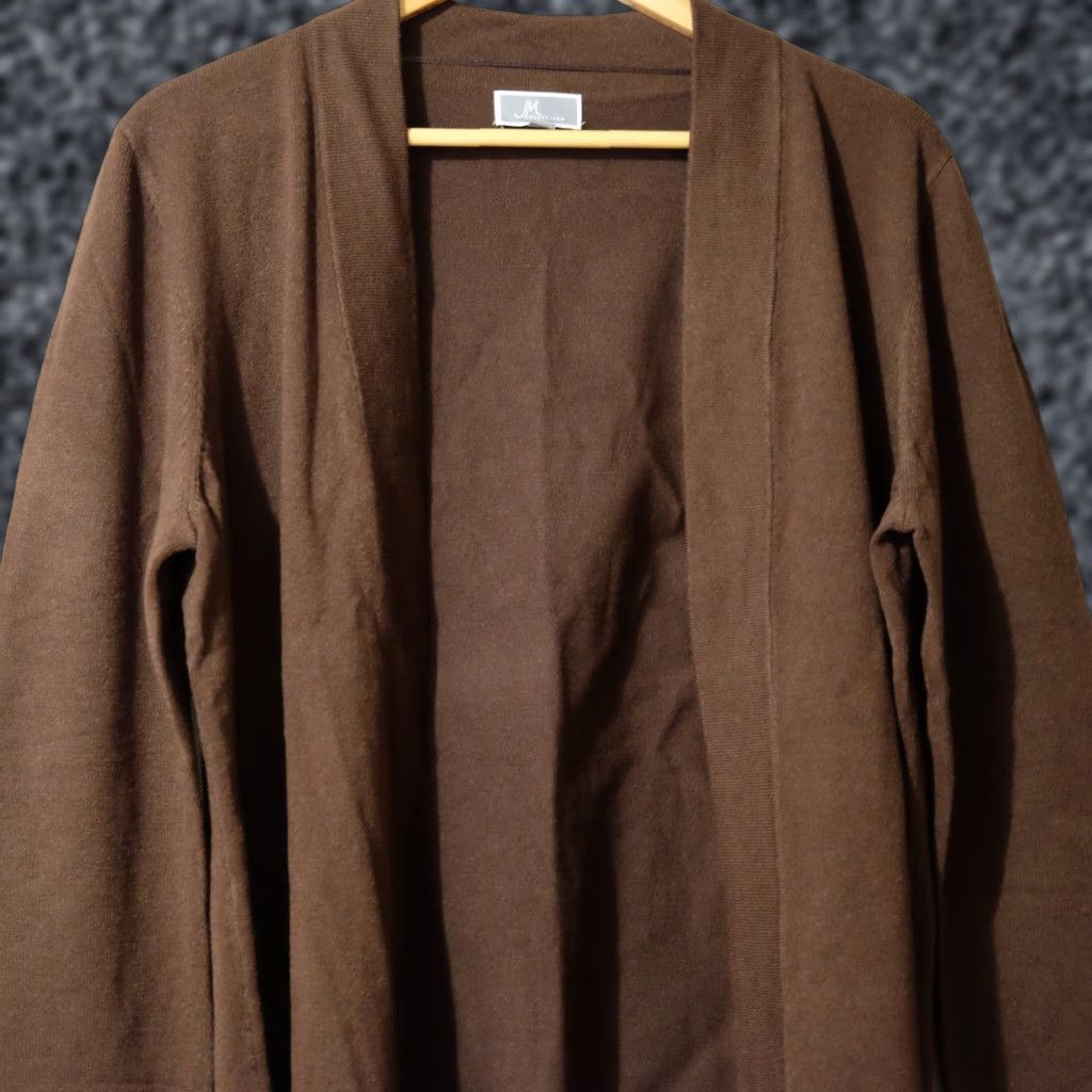JM Collection Nwot! JM Collection Brown Open Front Cardigan Women’s L #H78-2 Size L / US 10 / IT 46 - 1 Thumbnail