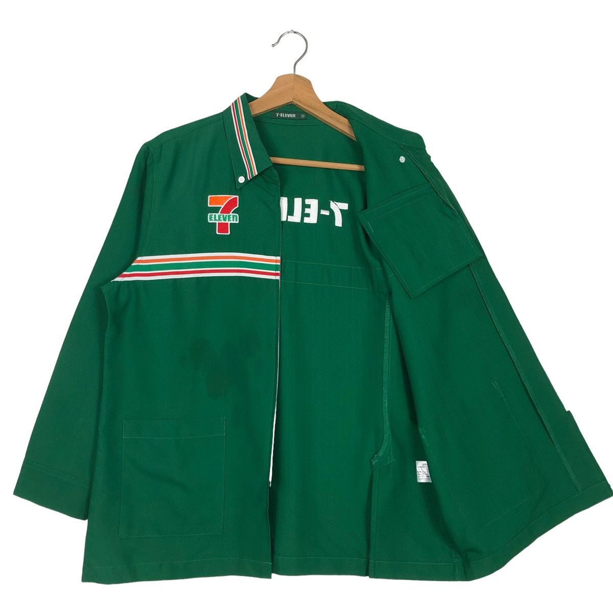 Japanese Brand 🔥LONG SLEEVE WORK VINTAGE 7-ELEVEN BIG LOGO JAPAN Size US M / EU 48-50 / 2 - 9 Thumbnail