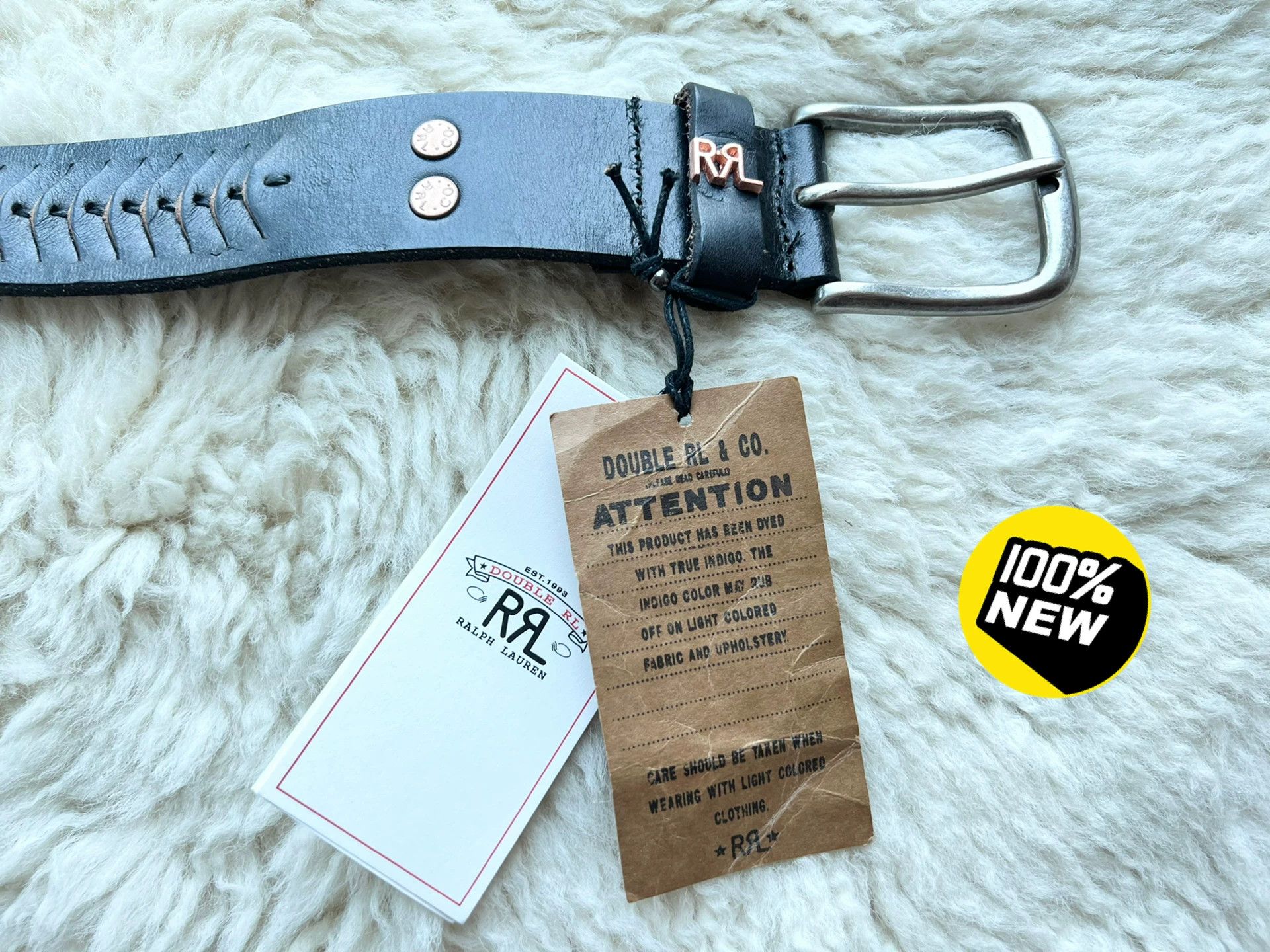RRL Ralph Lauren RRL Men's Casual Leather Belt Size ONE SIZE - 1 Thumbnail