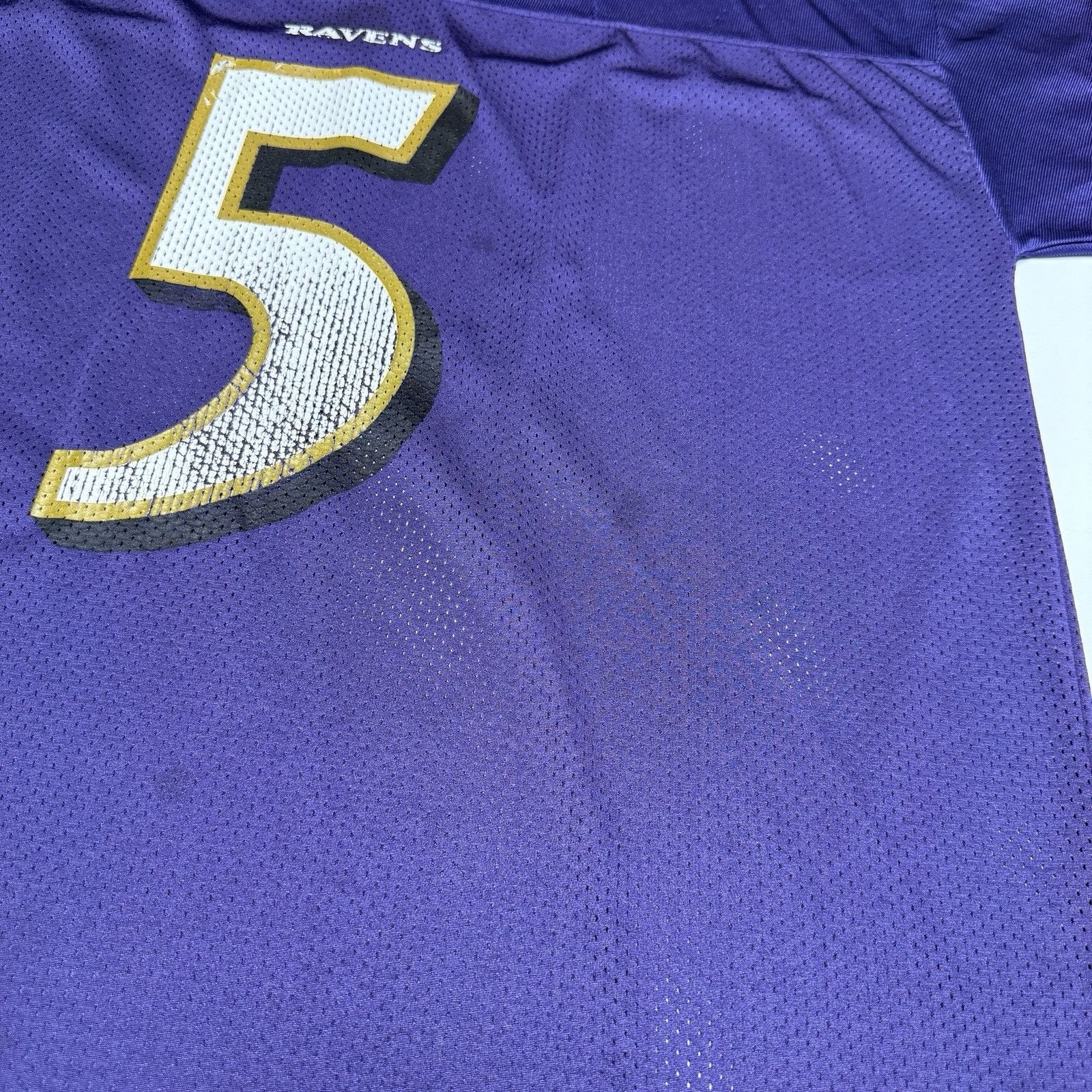 NFL Joe Flacco Baltimore Ravens NFL Jersey Mens XL 25x32 Purple Size US XL / EU 56 / 4 - 8 Thumbnail