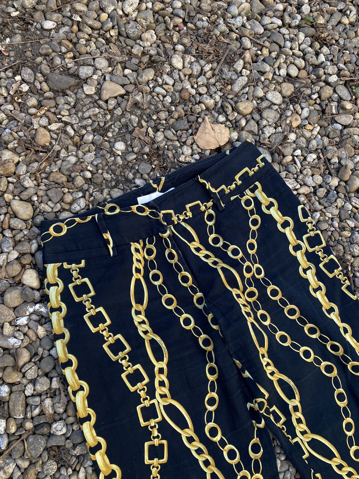 Dolce & Gabbana × Vintage Vintage Dolce&Gabbana Chains Oveprinted Pants Size 25" / US 0 / IT 36 - 2 Thumbnail
