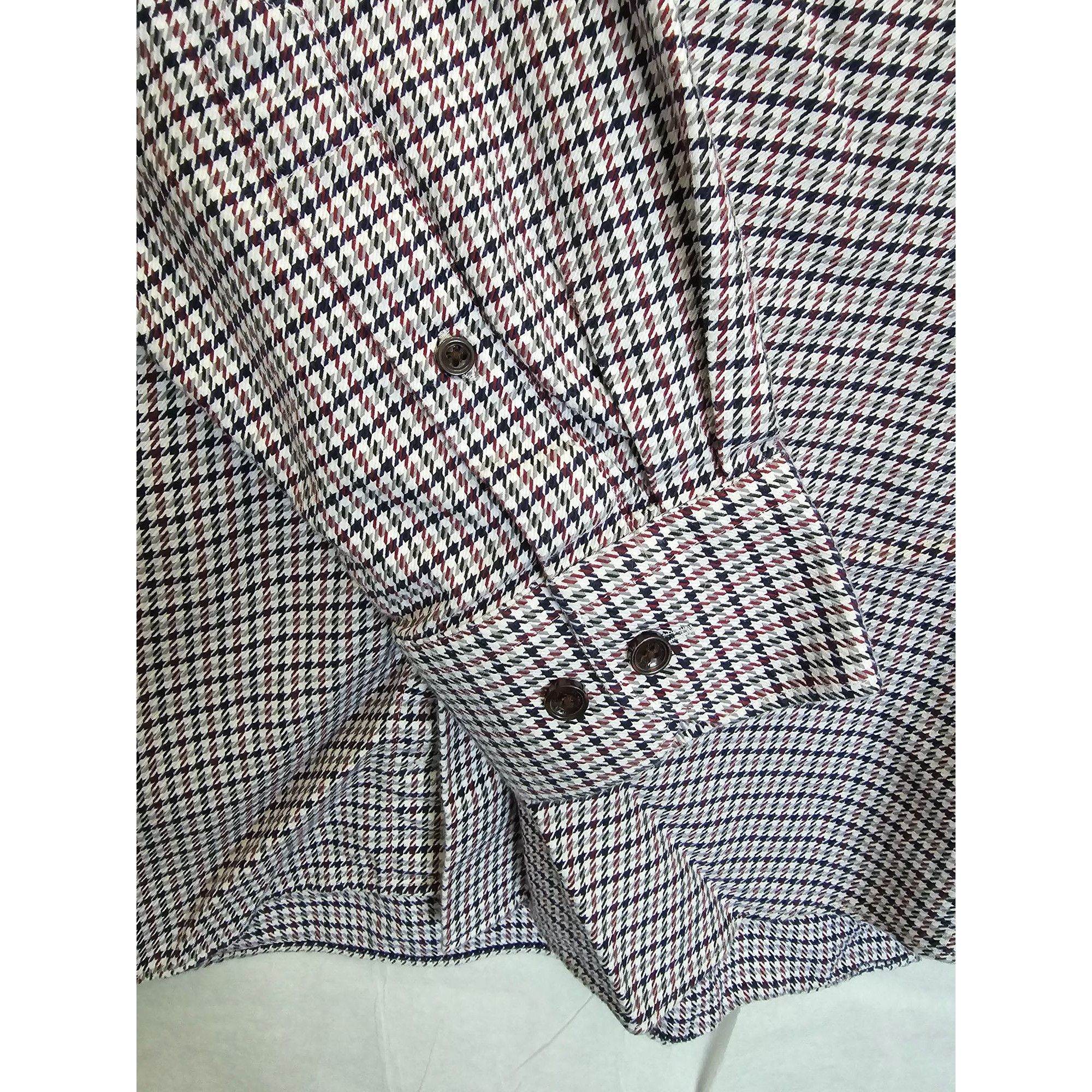Hart Schaffner Marx Hart Schaffner Marx Men's XL Checkered Dress Shirt 100% Cott Size US XL / EU 56 / 4 - 2 Thumbnail