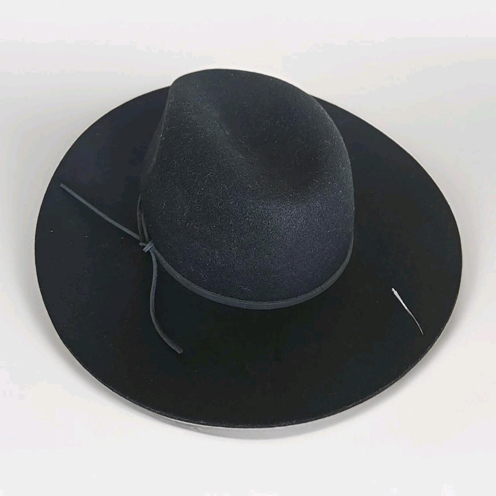 Saks Fifth Avenue Saks Fifth Avenue Fedora Hat Women's 100% Wool Black Size ONE SIZE - 1 Thumbnail