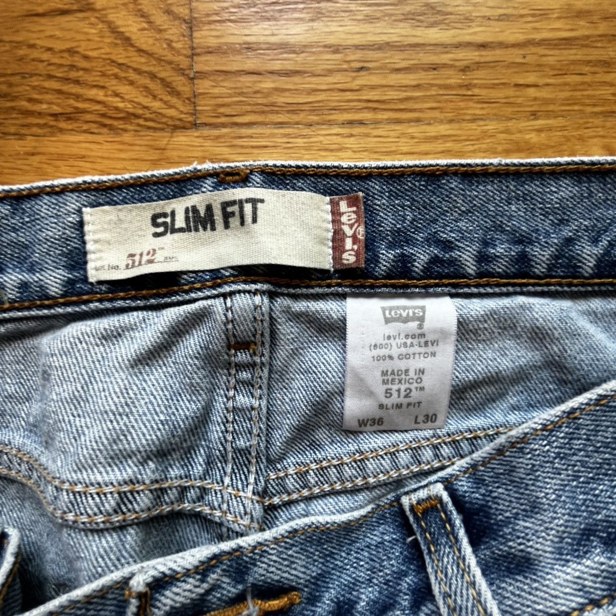 Levi's Levis 512 36/30 Slim Fit Size US 36 / EU 52 - 4 Thumbnail