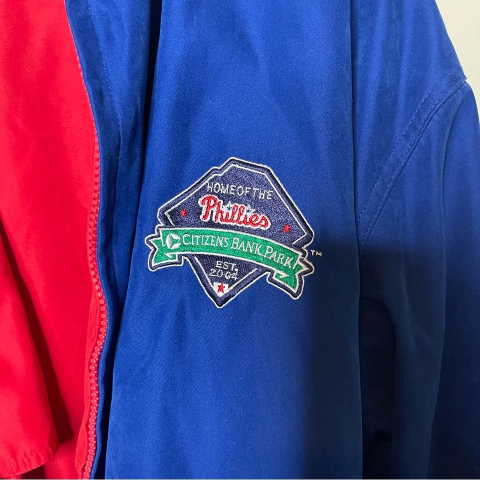 Vintage Vintage Philadelphia Phillies Signatures reversible jacket Size US L / EU 52-54 / 3 - 12 Thumbnail