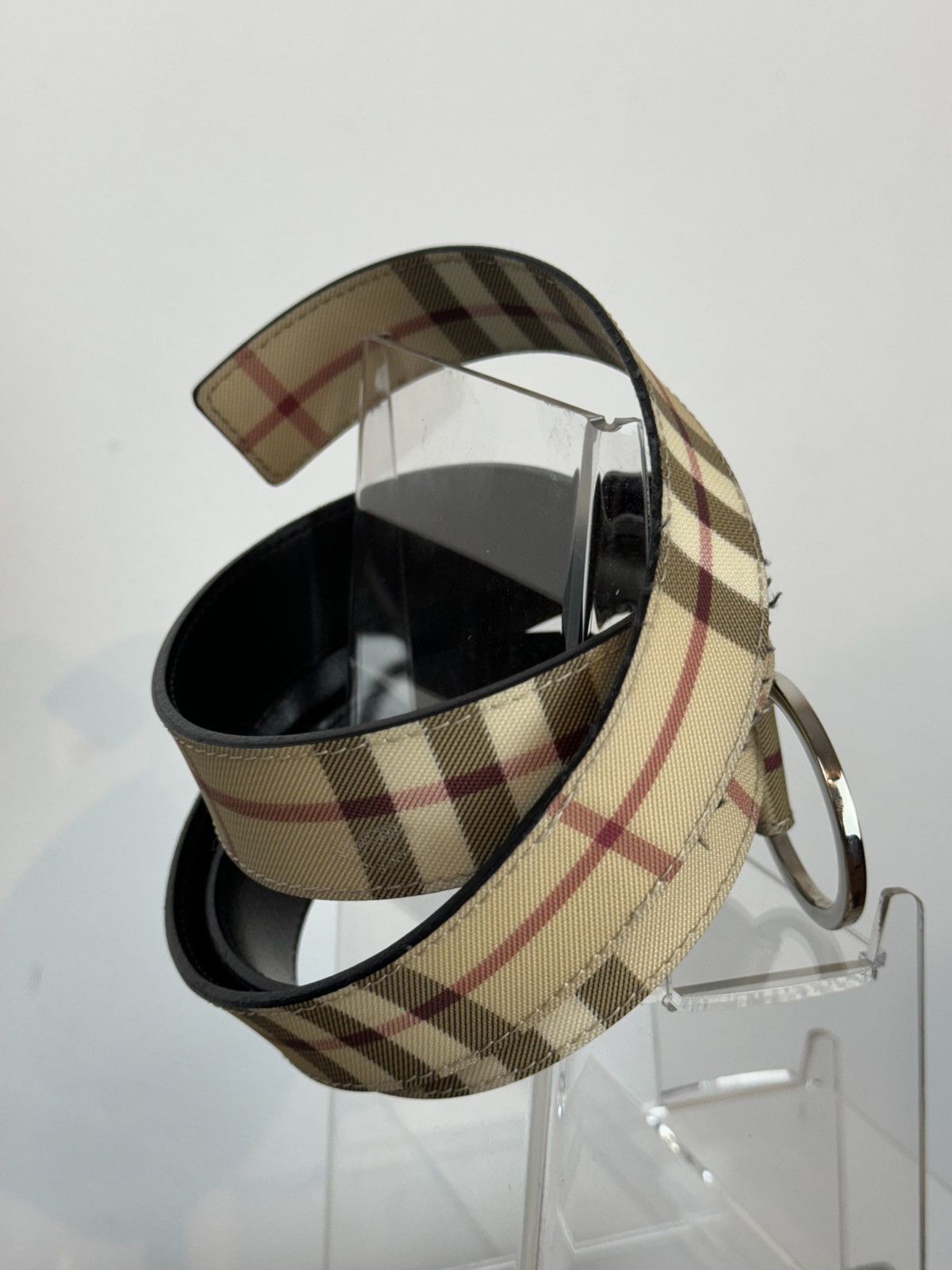 Burberry Leather belt Burberry y2k original luxury casual item Size ONE SIZE - 4 Thumbnail