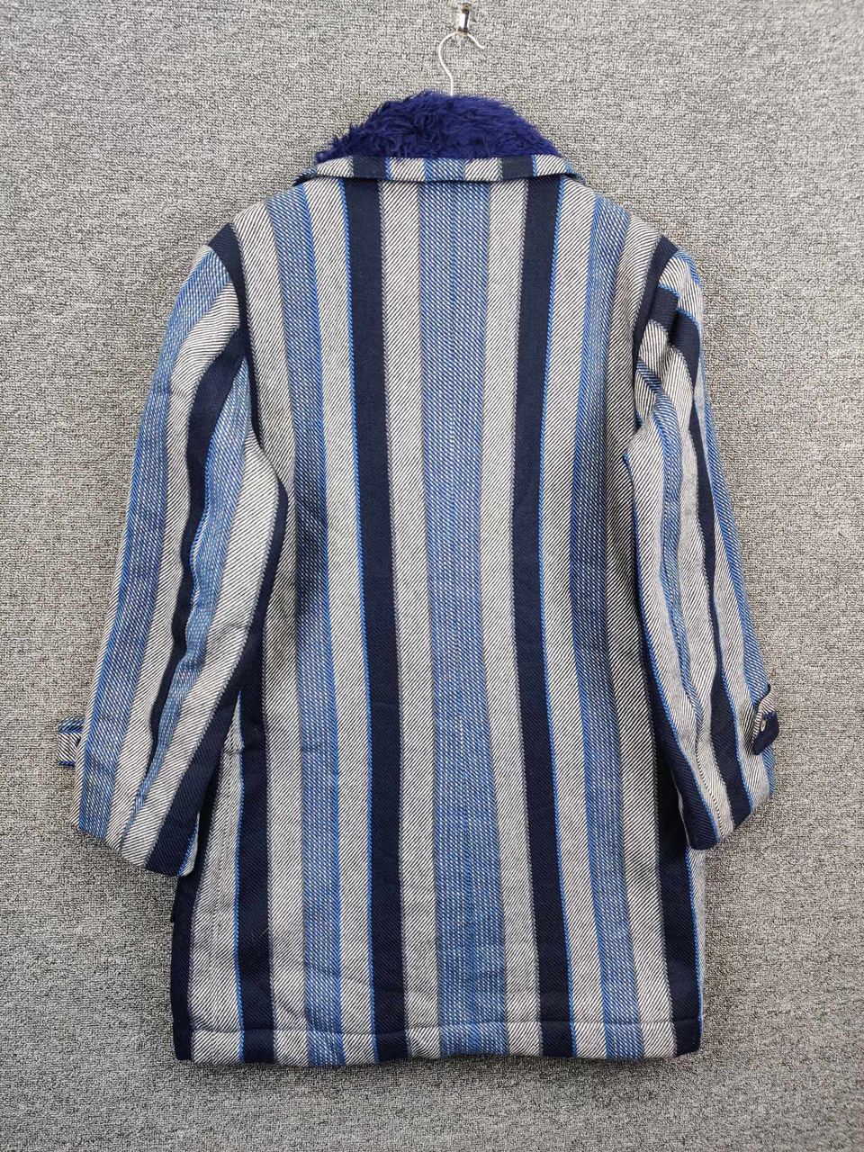 The Unbranded Brand Vintage Striped Shearling Baja Style Long Jacket Size US L / EU 52-54 / 3 - 6 Thumbnail