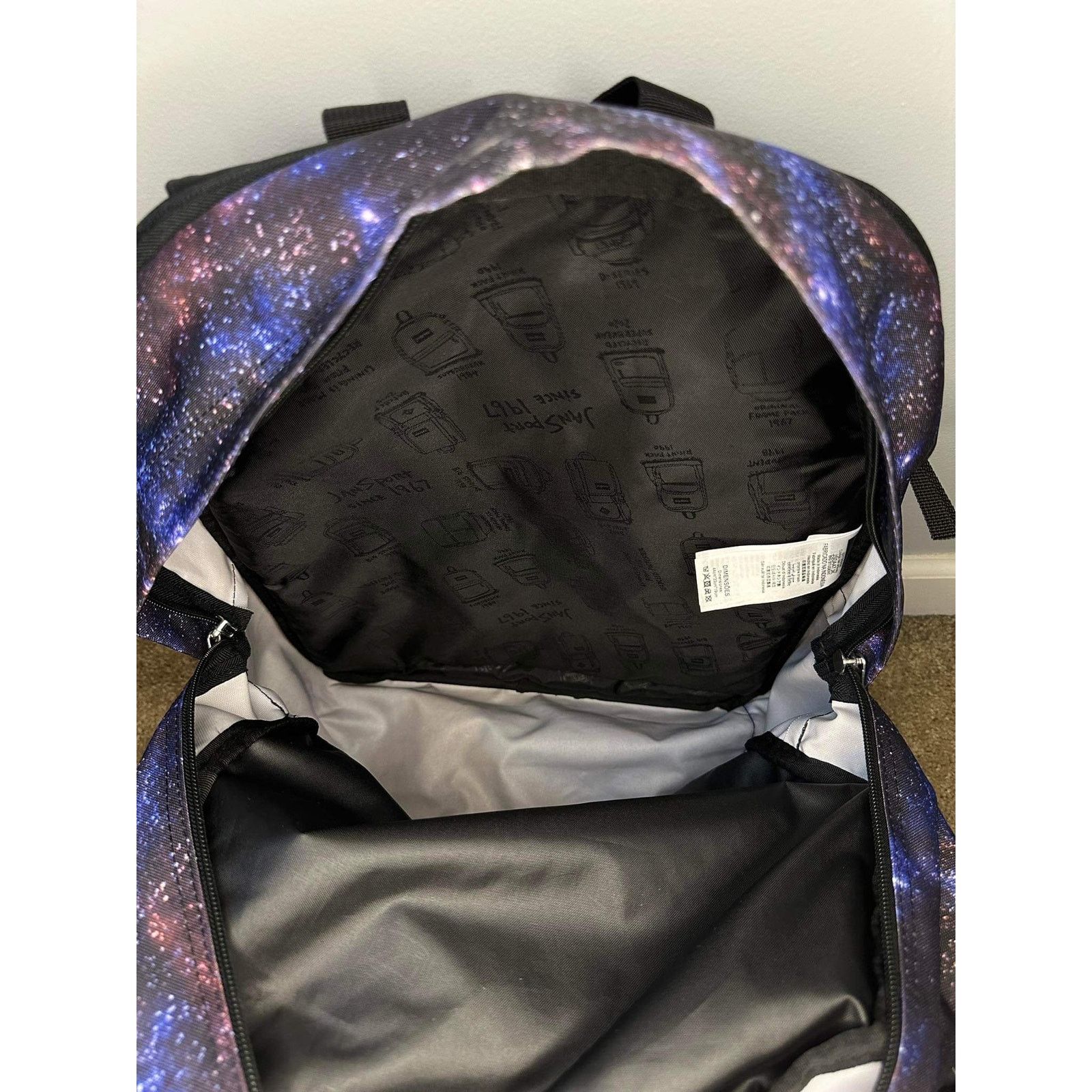 Jansport Jansport Cyberspace Galaxy Big Student Backpack Bookbag READ Size ONE SIZE - 5 Thumbnail